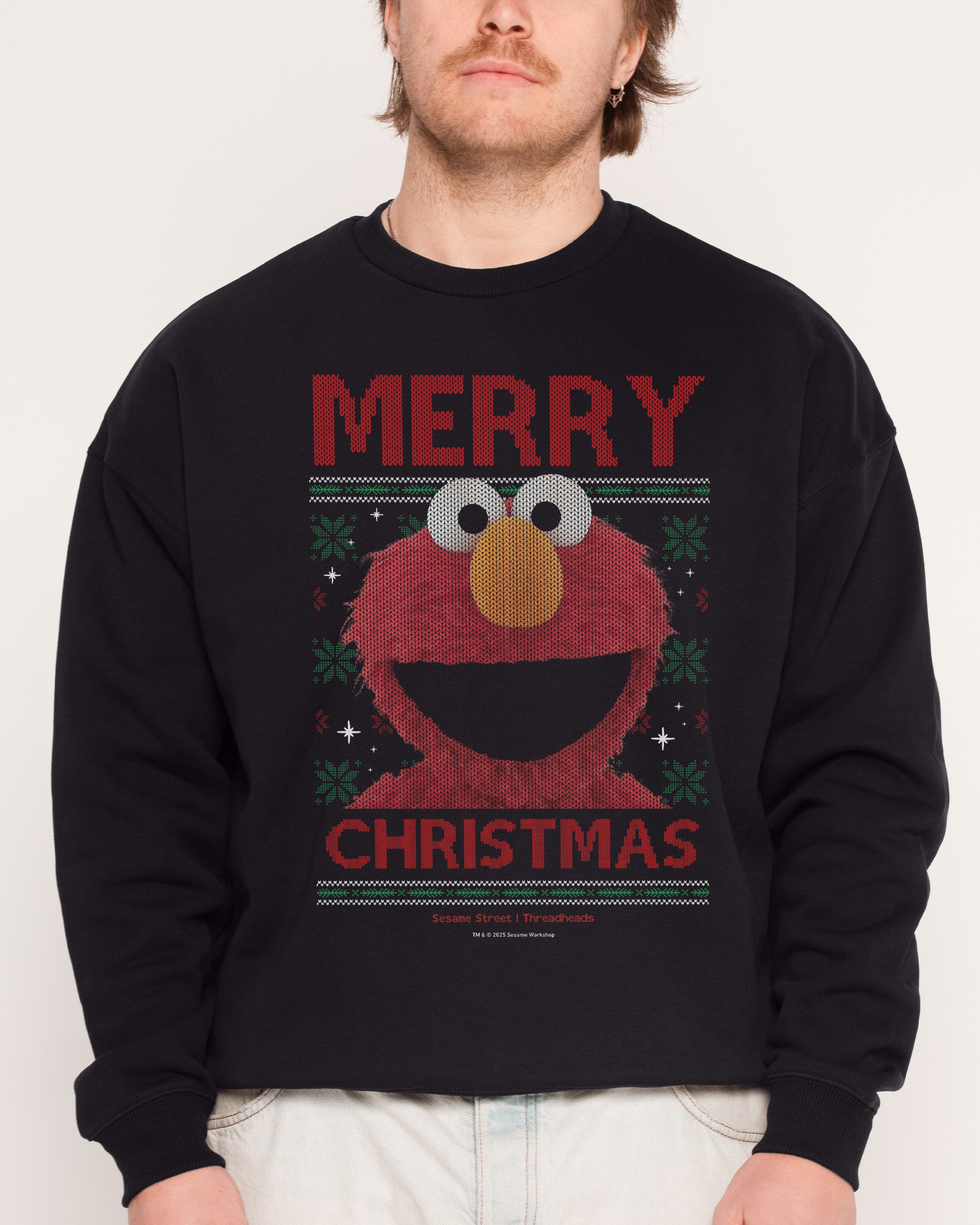 Merry Christmas from Elmo Black Sweatshirt
