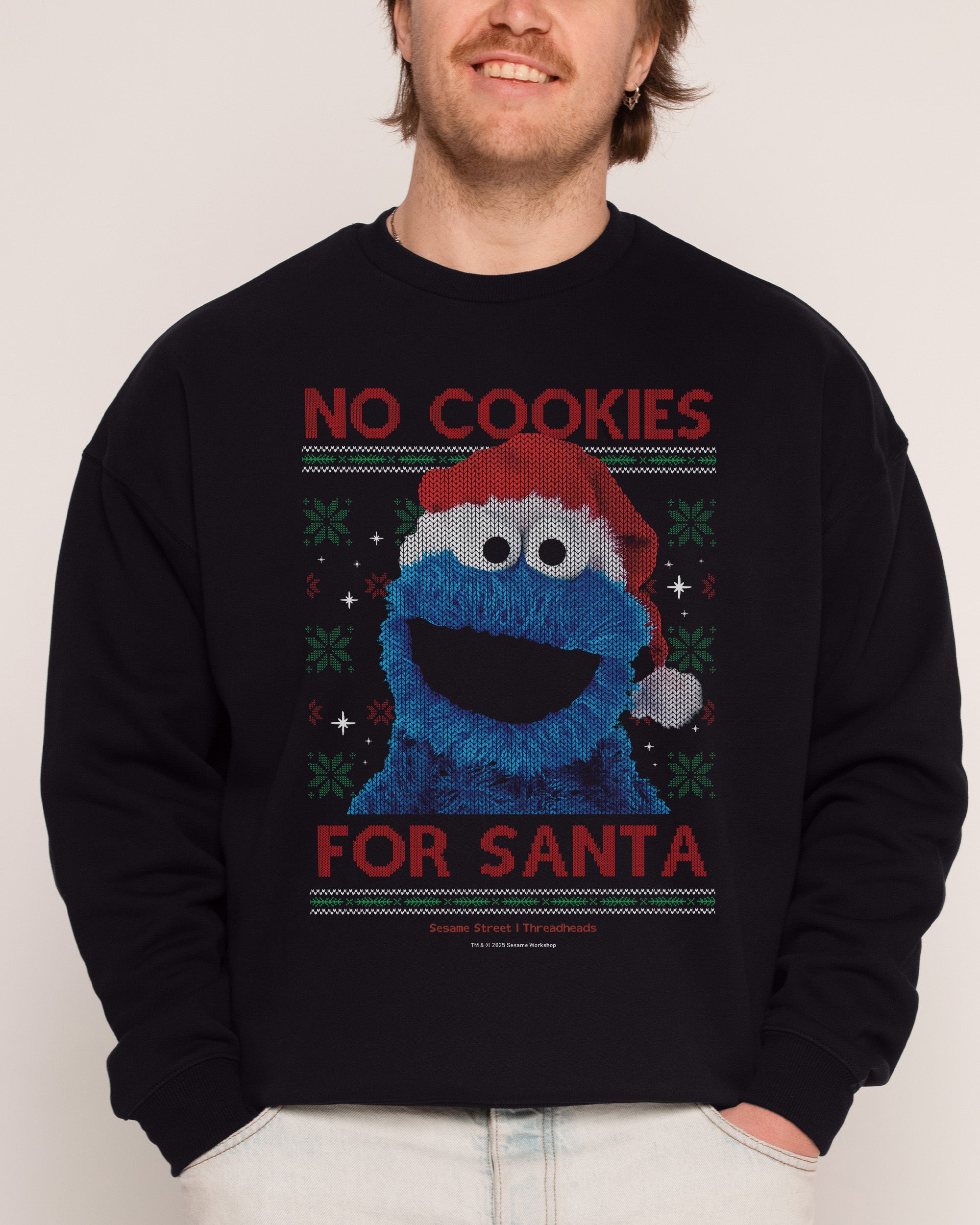 No Cookies for Santa Black Sweatshirt