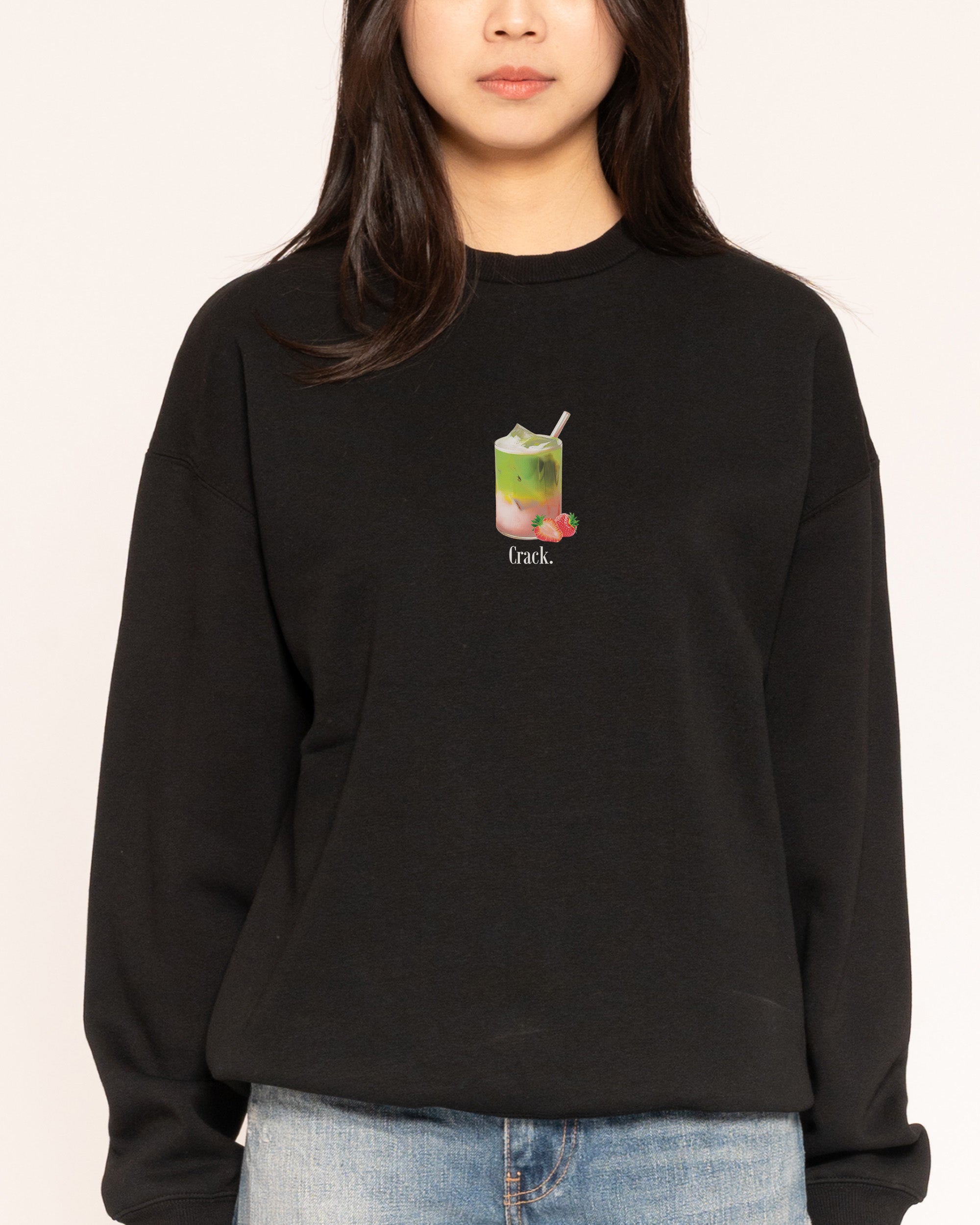Matcha Crack Black Sweatshirt