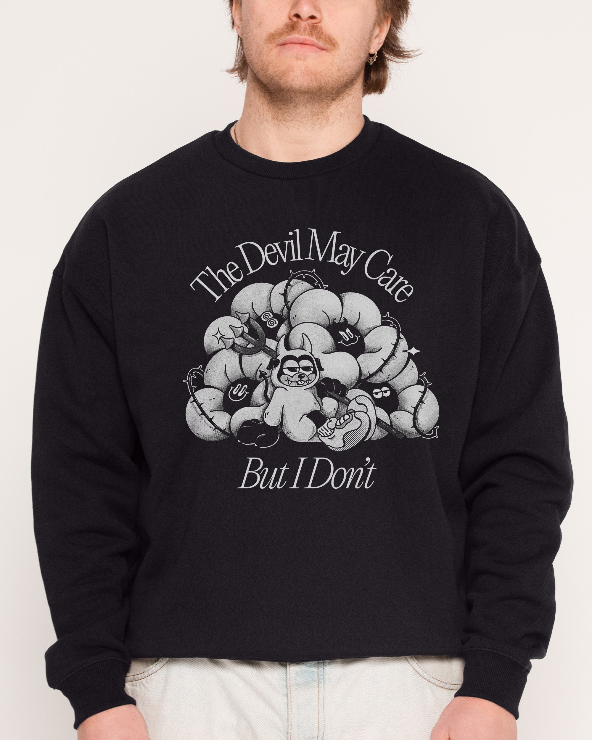 Devil May Care Black Sweatshirt