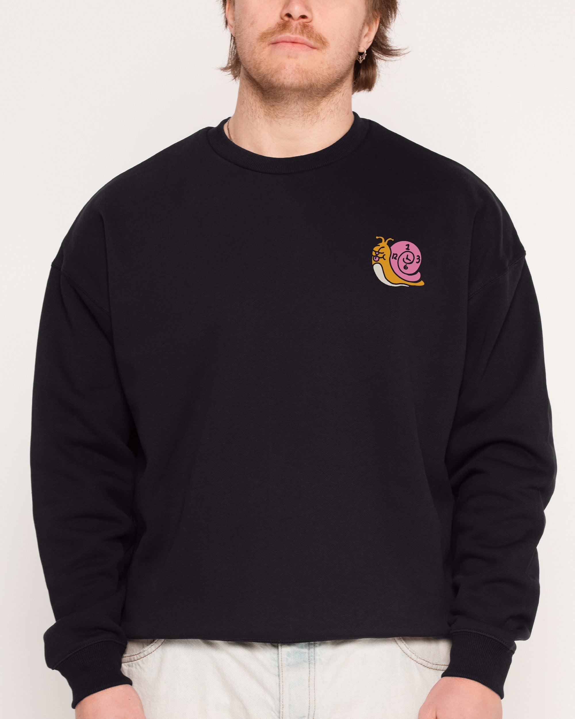 Time is on My Side Front and Back Black Sweatshirt