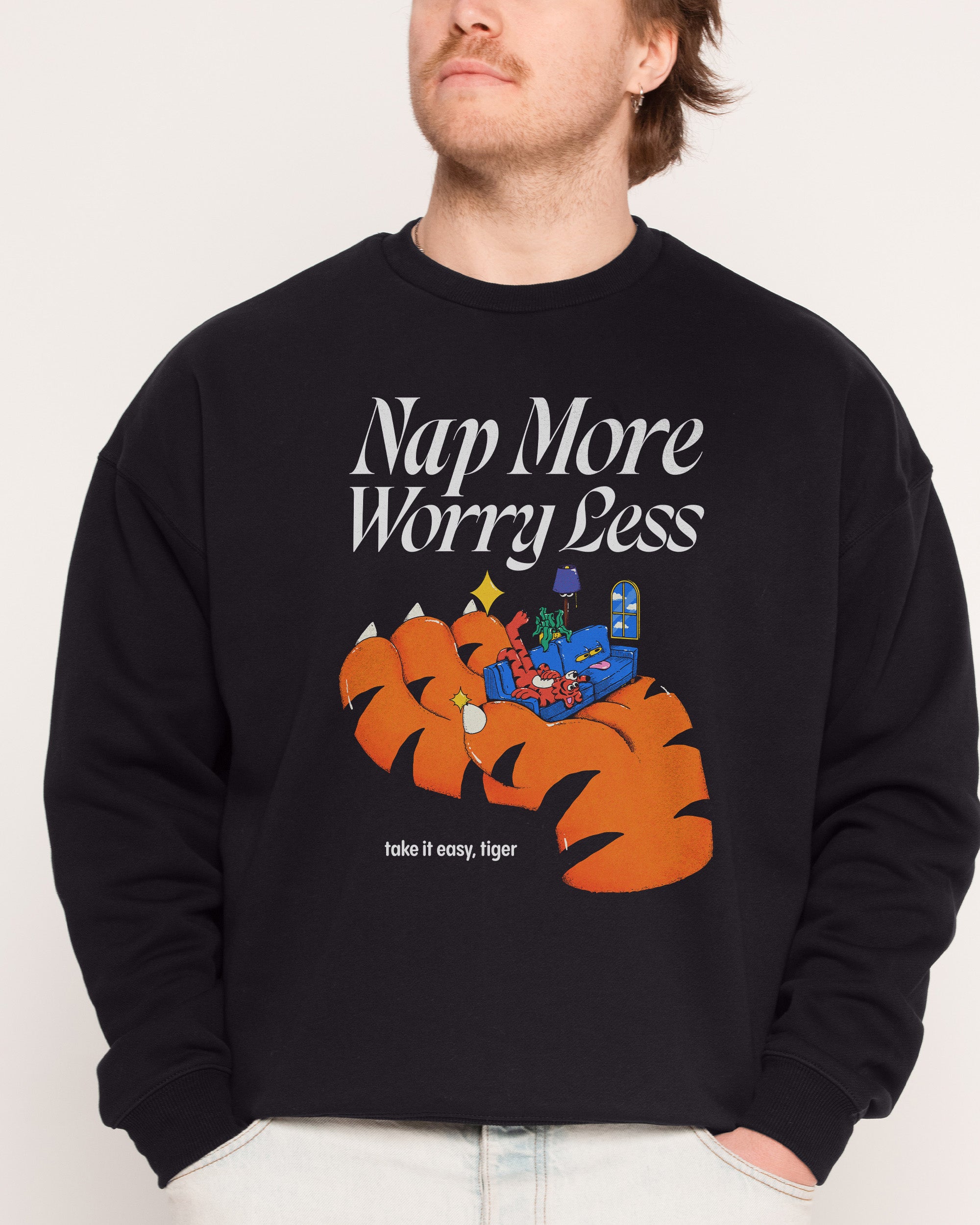 Nap More Black Sweatshirt