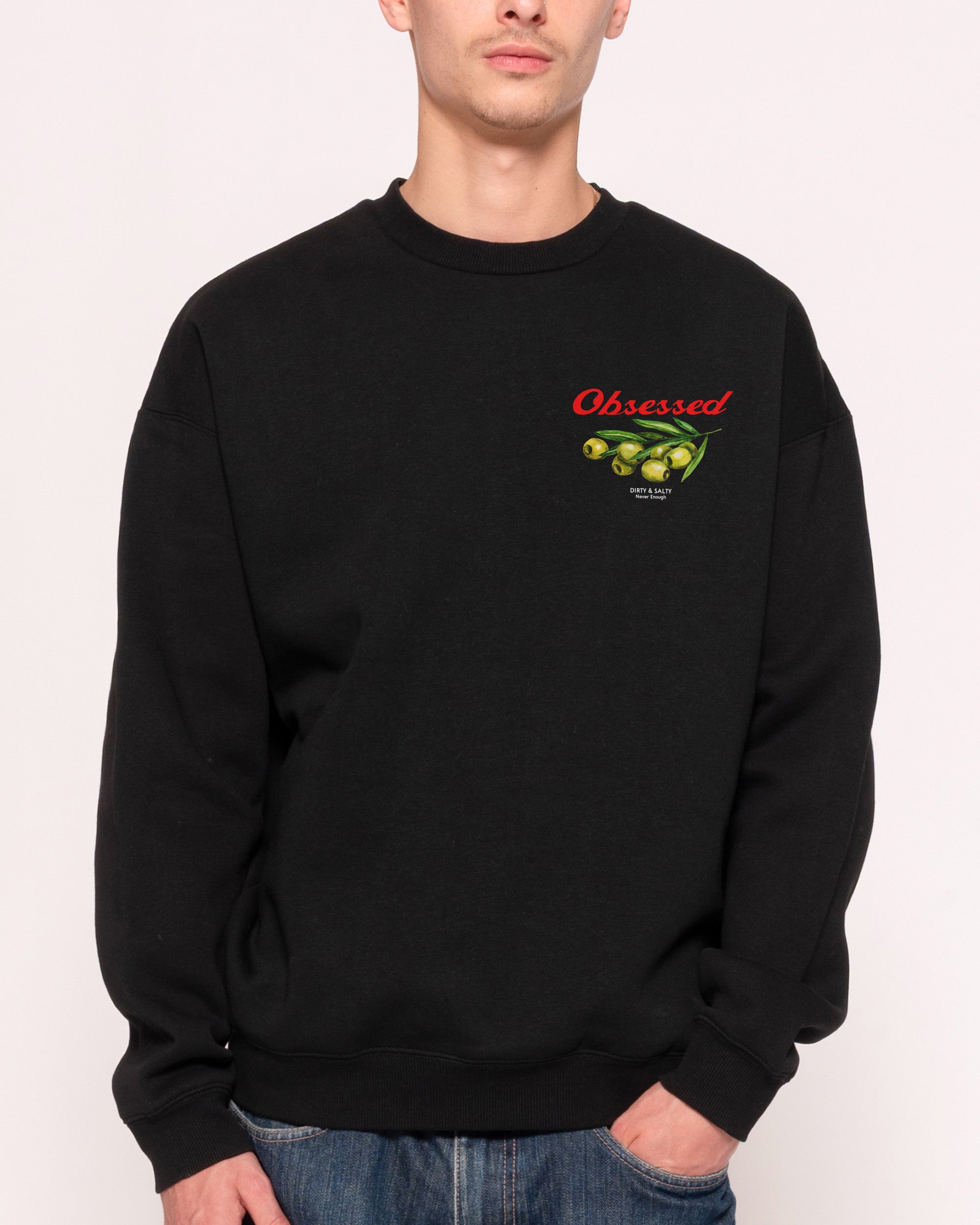 Obsessed Olives Black Sweatshirt