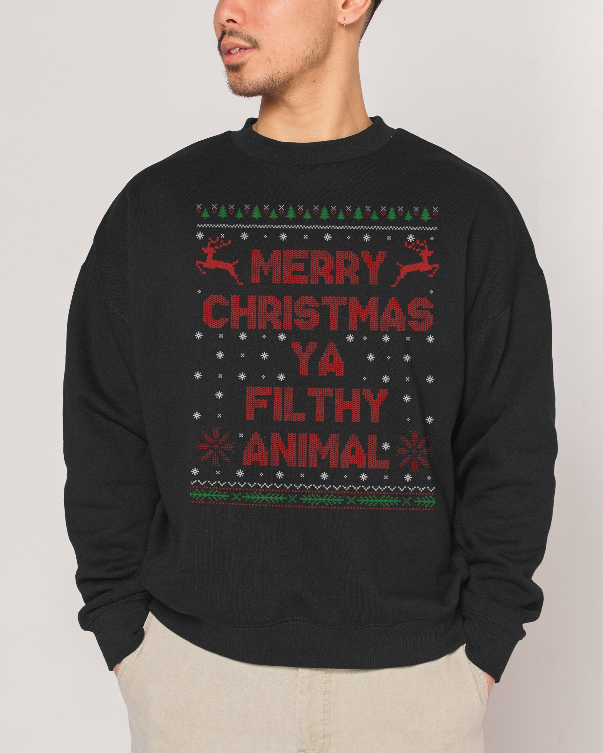 Merry Christmas Ya Filthy Animals Sweatshirt