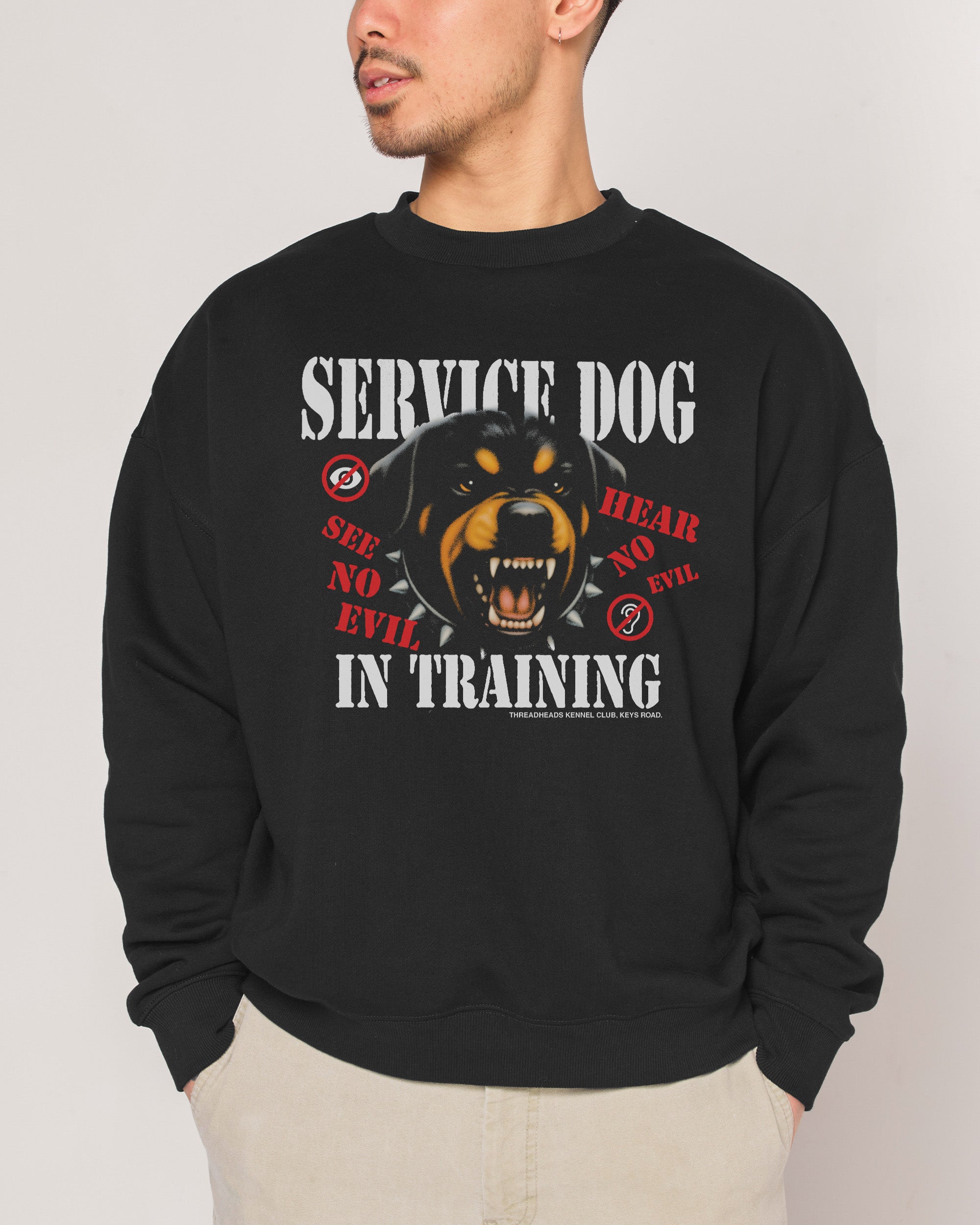 Service Dog Black Sweatshirt