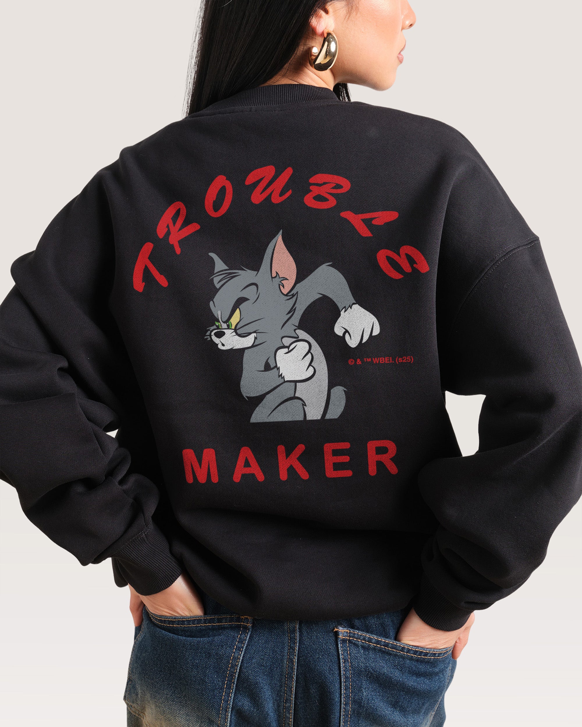 Troublesome Tom Black Sweatshirt