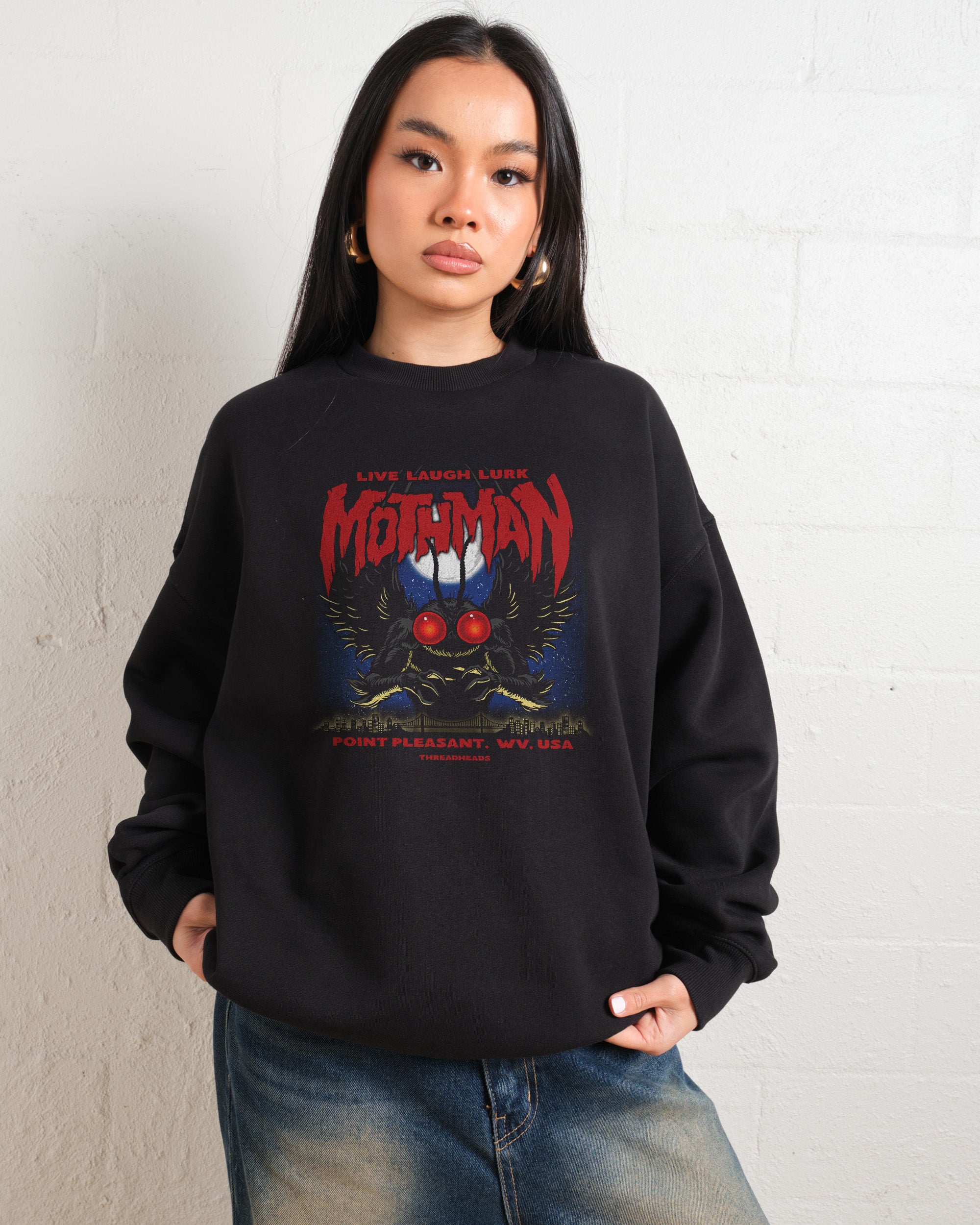 Mothman - Live Laugh Lurk Sweatshirt Australia Online