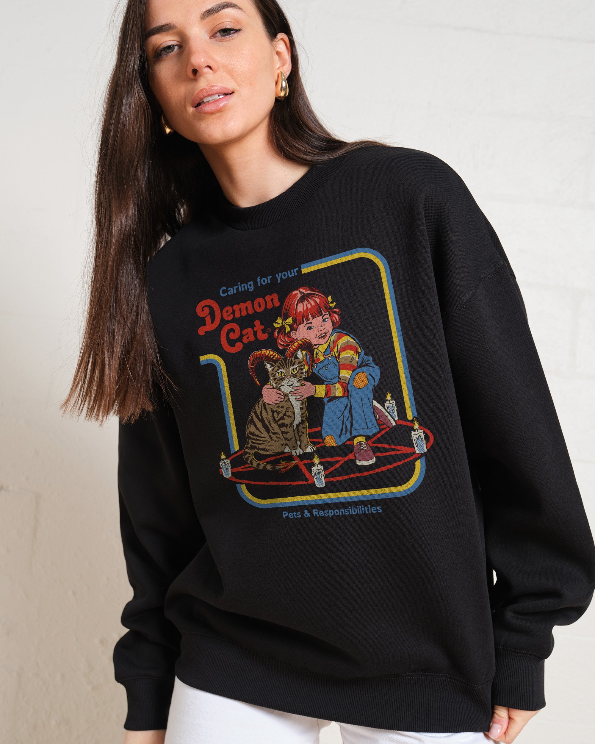 Caring for Your Demon Cat Sweatshirt Australia Online