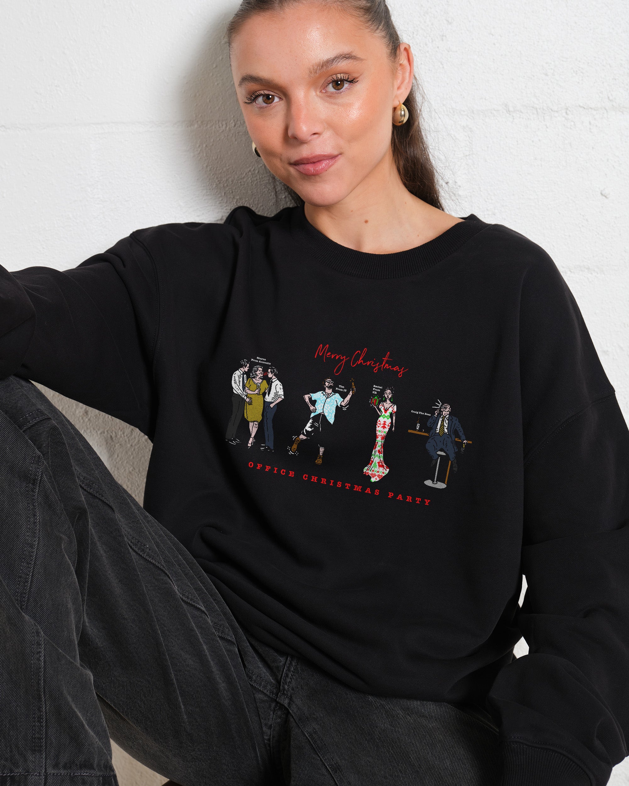 Xmas Office Party Sweatshirt Australia Online Threadheads