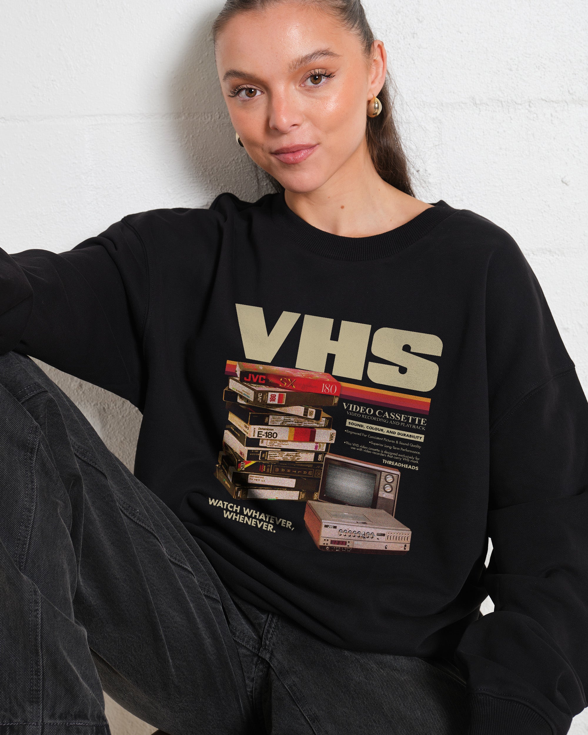 Vintage VHS Tapes Sweatshirt Australia Online