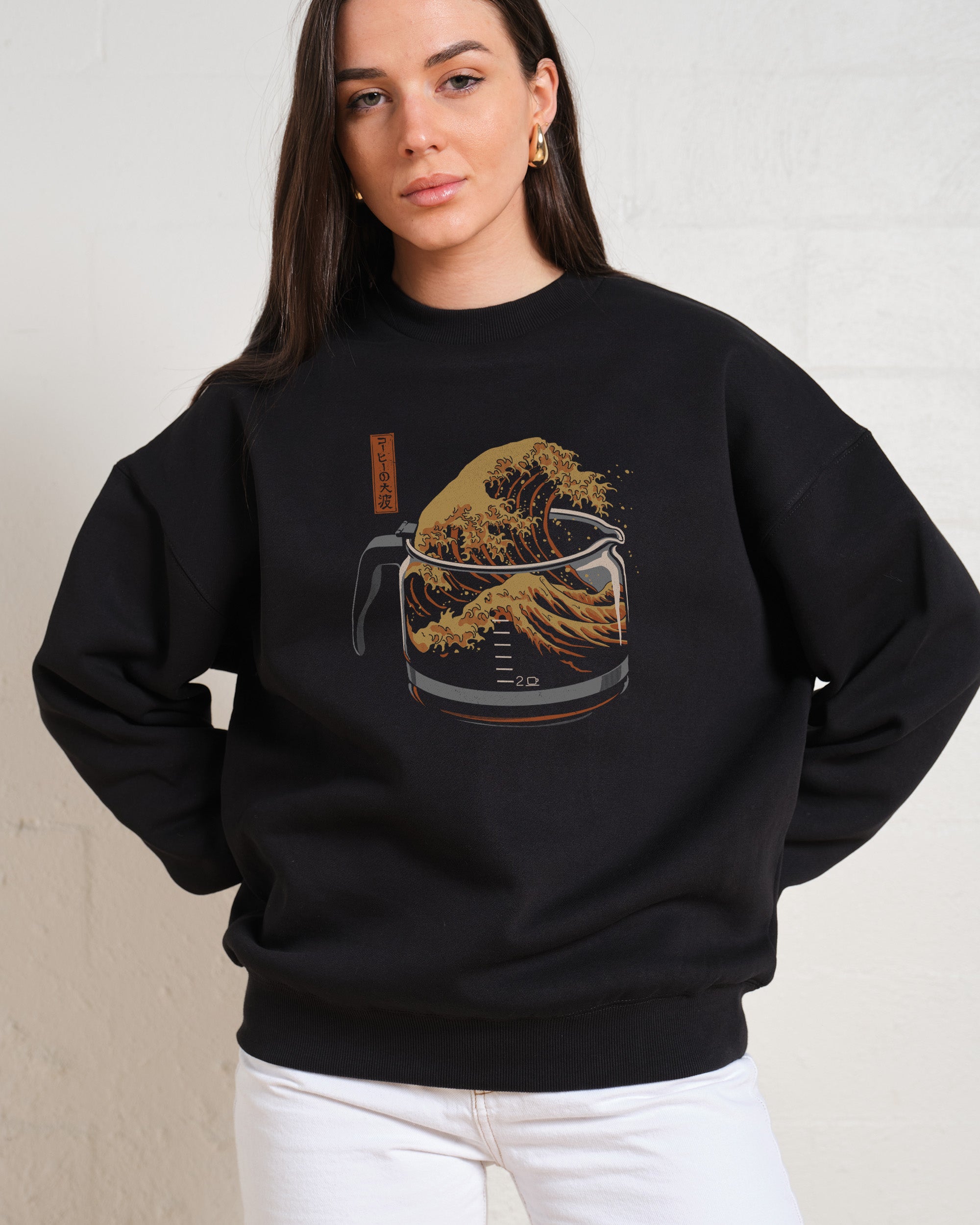 The Great Wave of Coffee Sweatshirt Australia Online