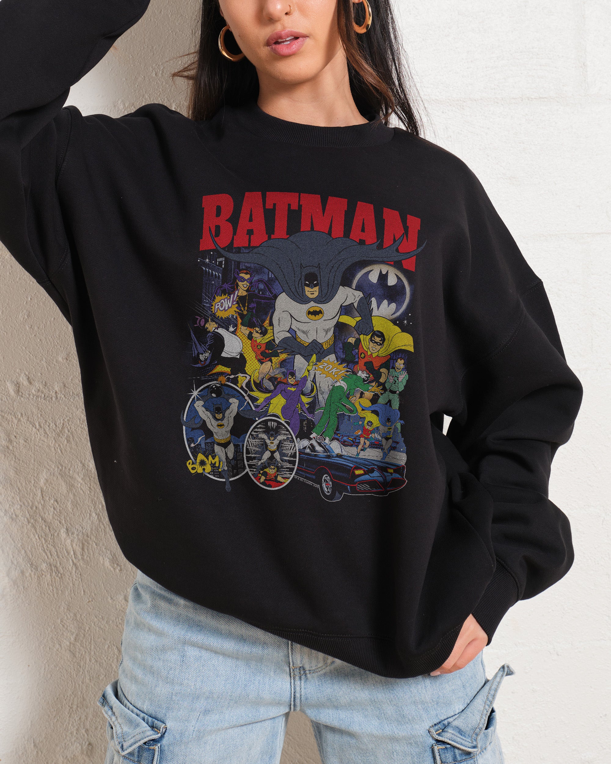 Batman Animated Vintage Sweatshirt Australia Online