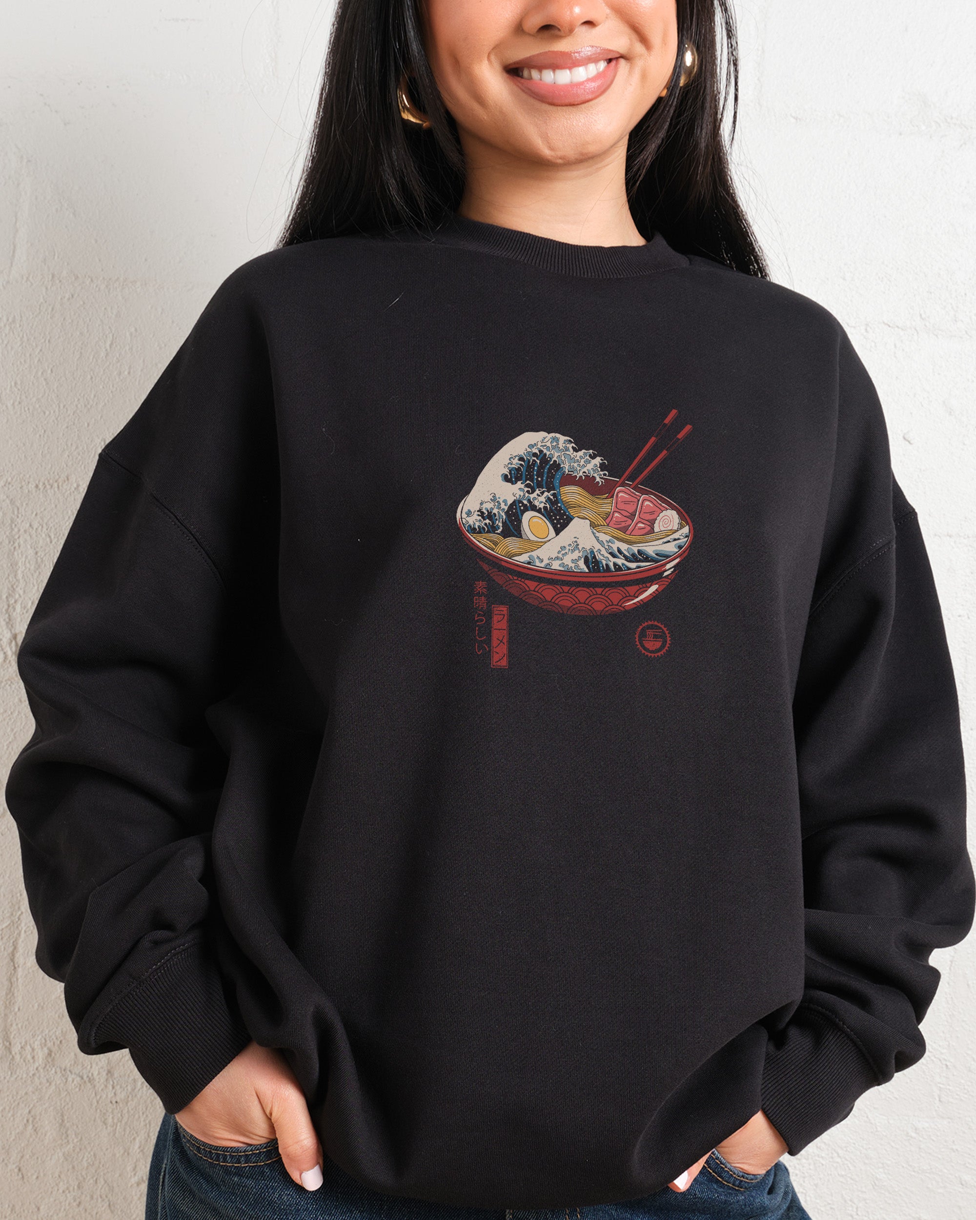 Great Ramen Wave Sweatshirt Australia Online Threadheads