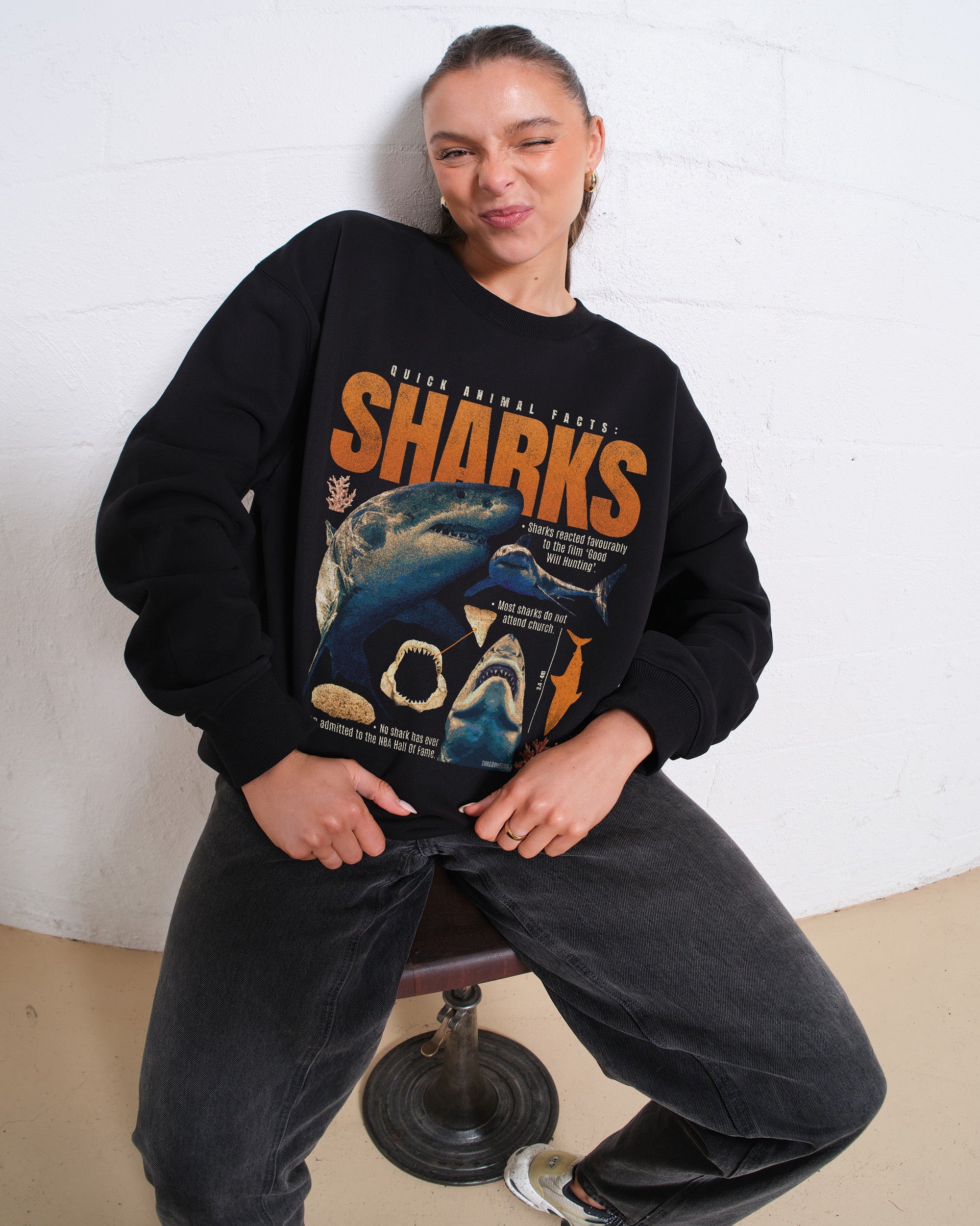 Quick Animal Facts - Sharks Sweatshirt Australia Online Threadheads