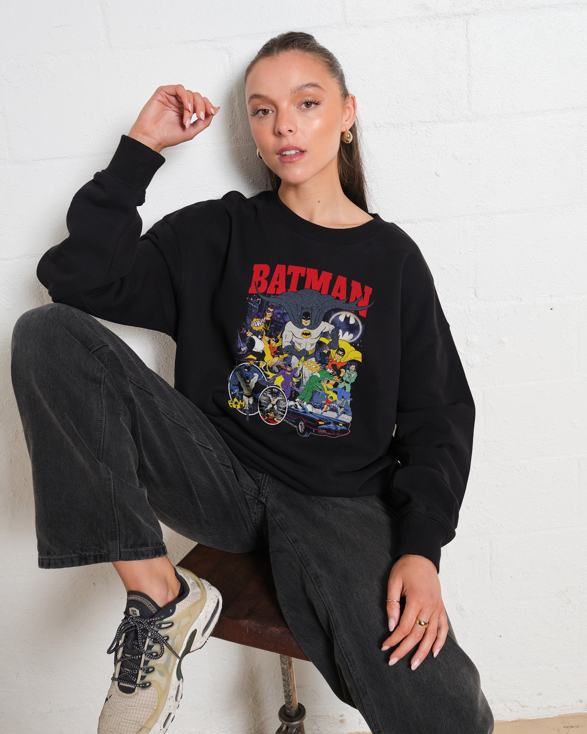 Batman Animated Vintage Sweatshirt Australia Online