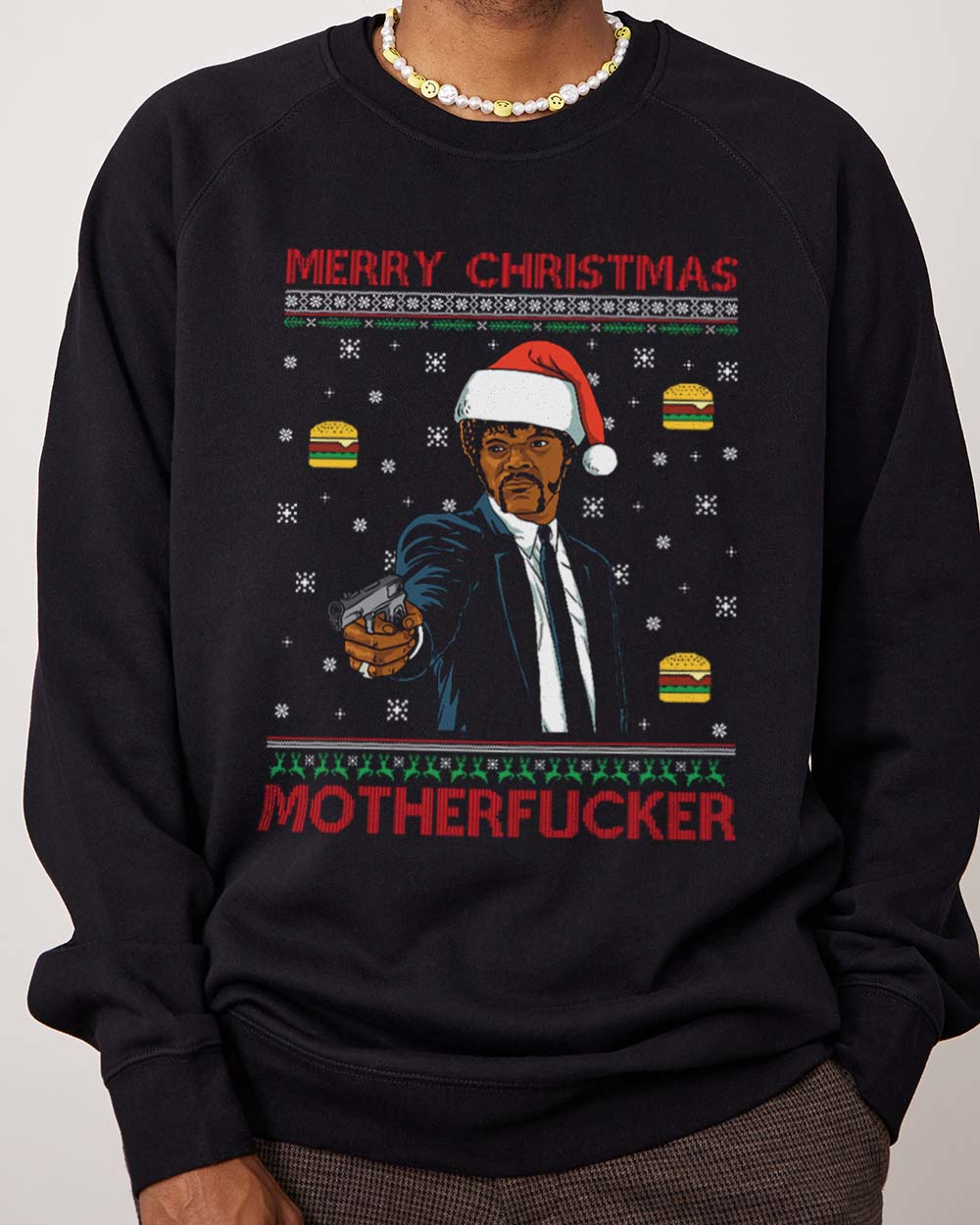 Merry Christmas Motherfucker Jumper Australia Online Black