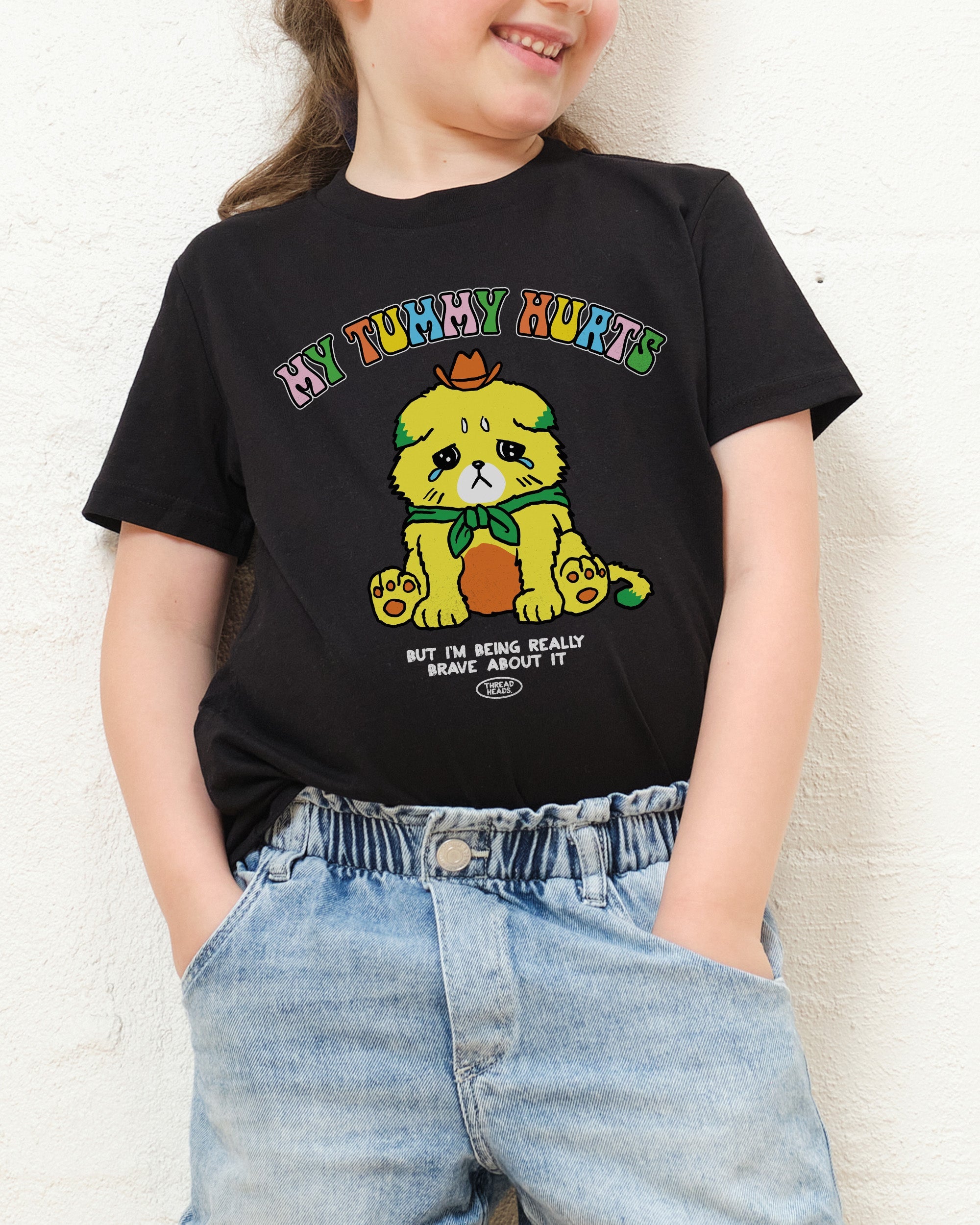 My Tummy Hurts Kids T-Shirt Australia Online Black