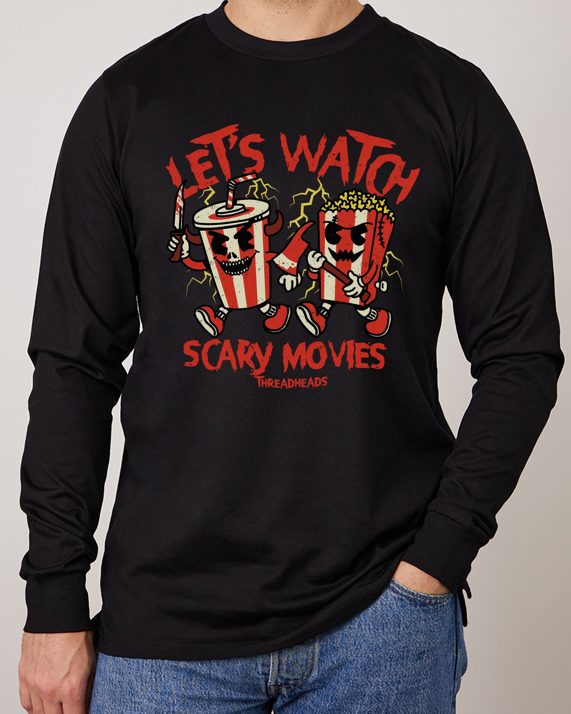 Let's Watch Scary Movies Long Sleeve