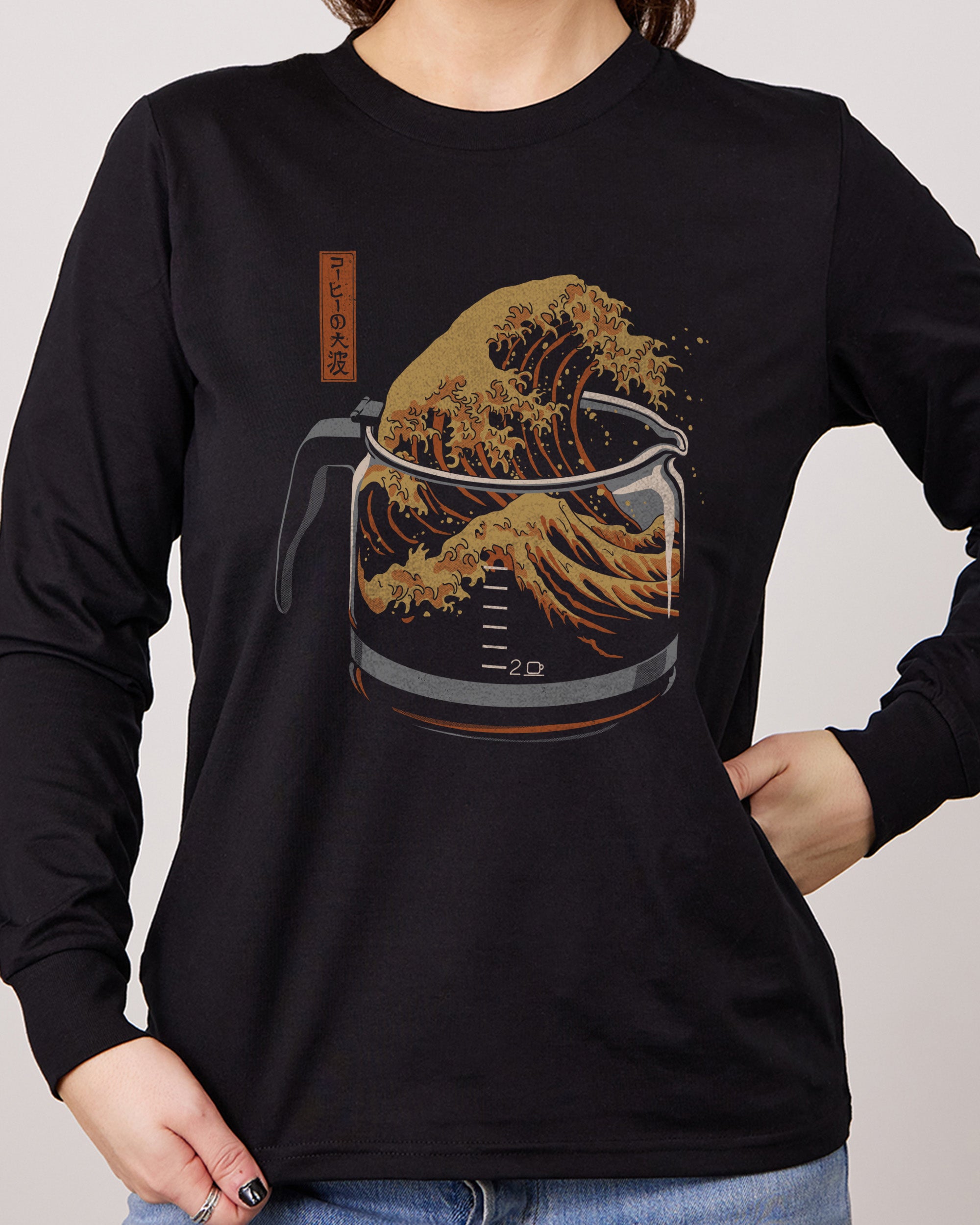 The Great Wave of Coffee Long Sleeve Australia Online