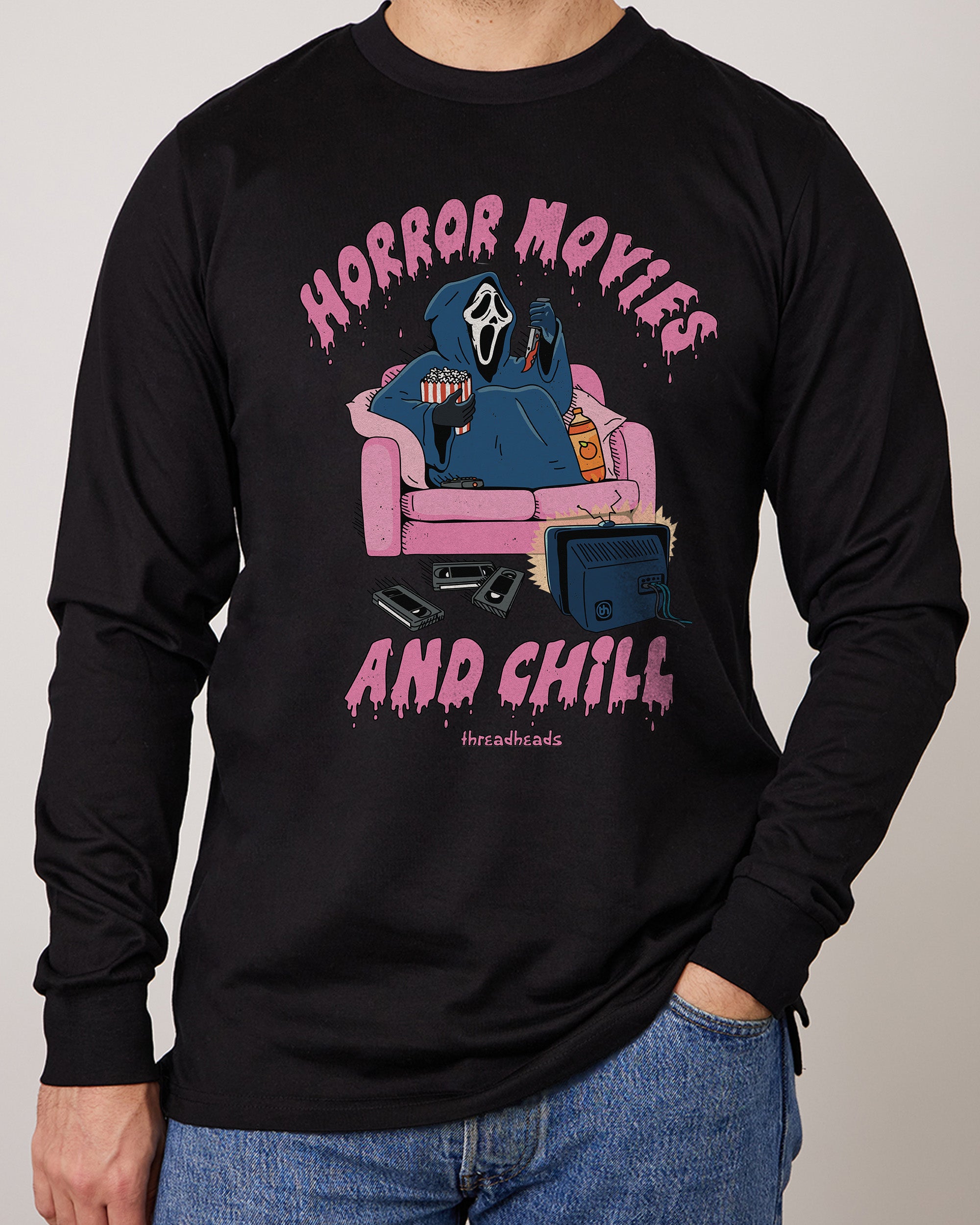 Horror Movies and Chill Long Sleeve