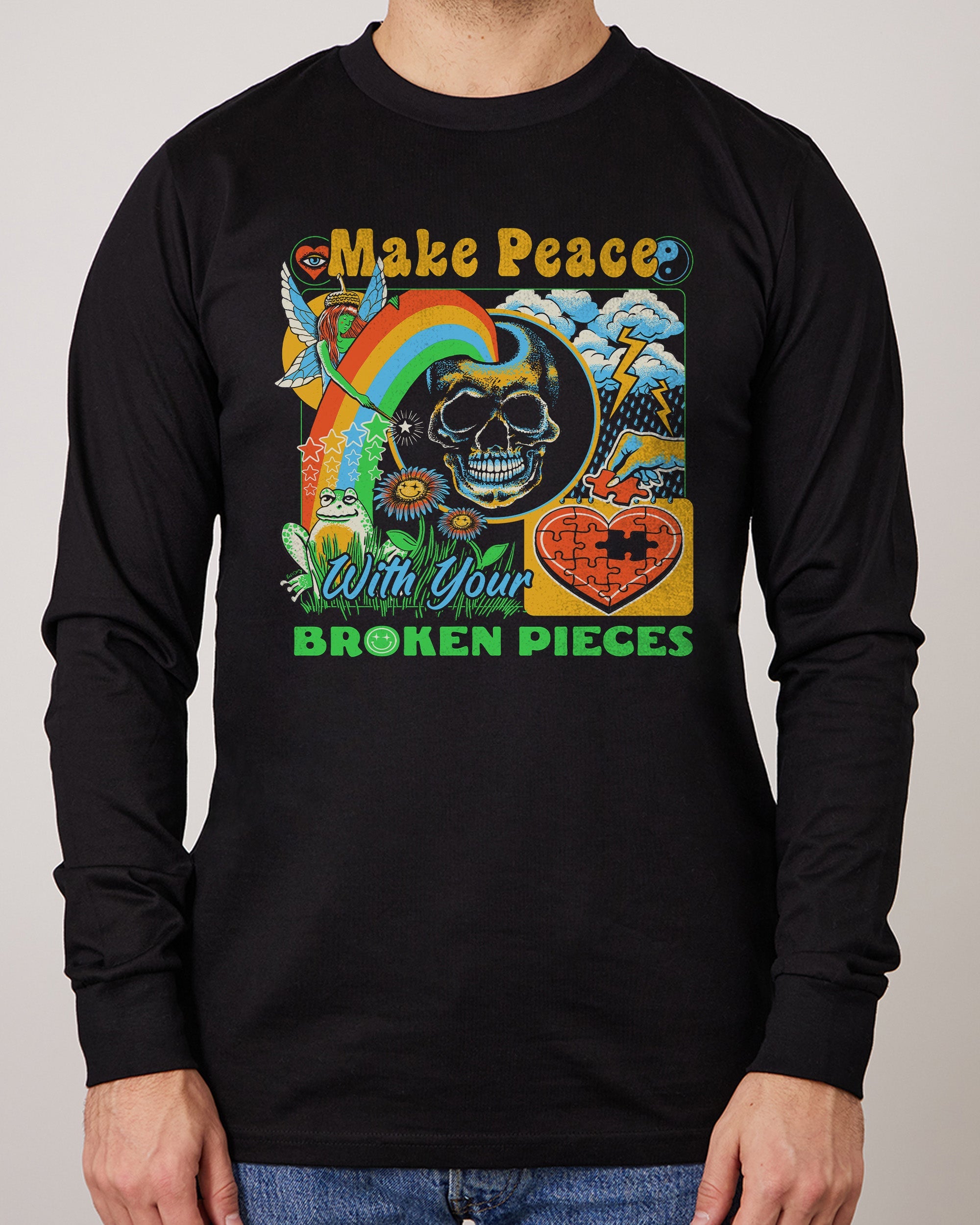 Make Peace Long Sleeve Australia Online Black