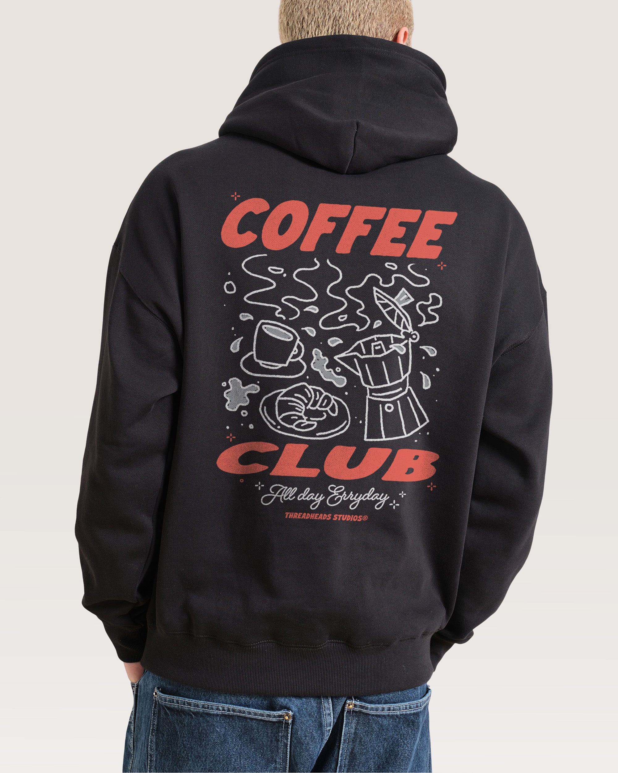 Coffee Club Black Hoodie