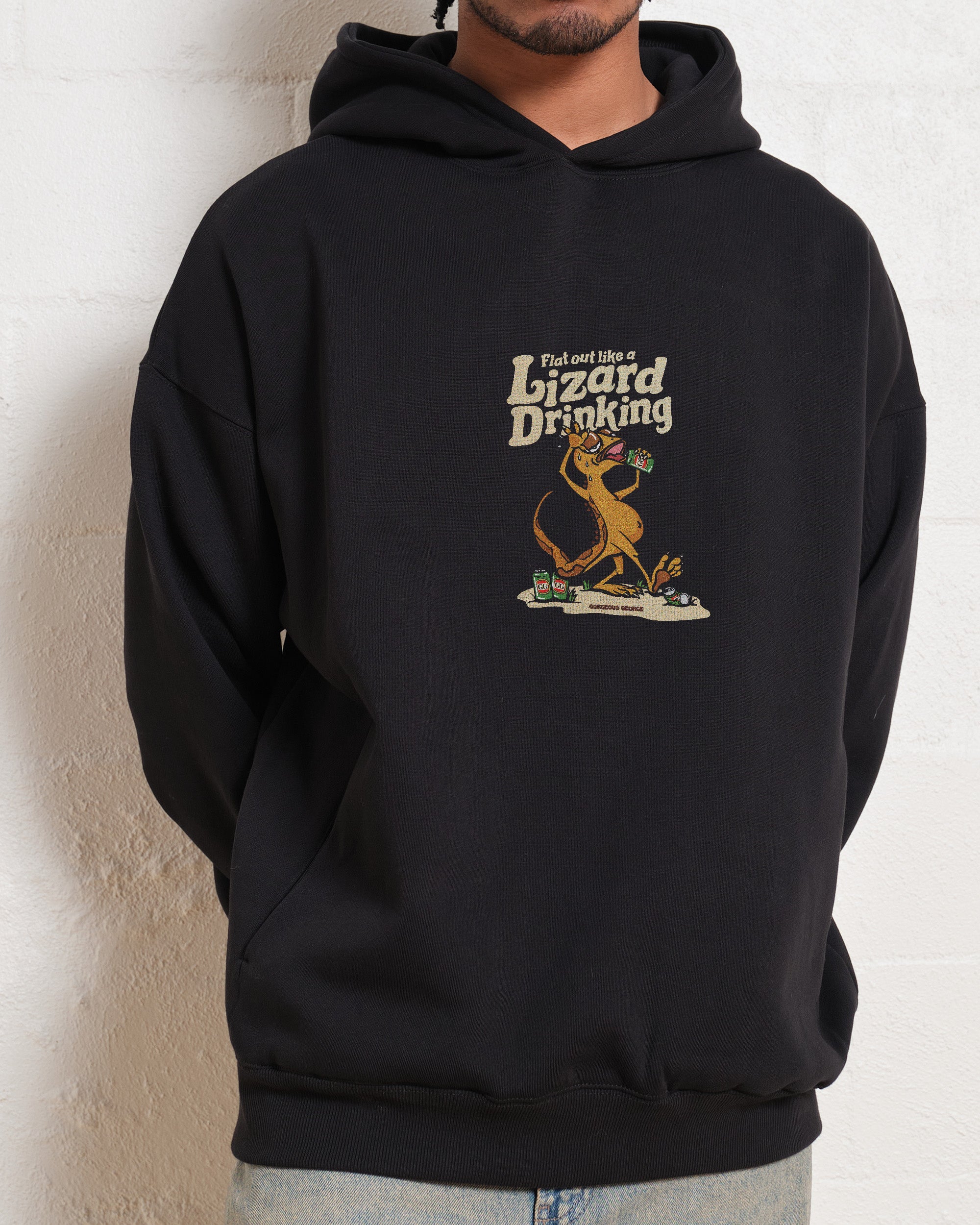 Flat Out Like a Lizard Drinking Hoodie Australia Online