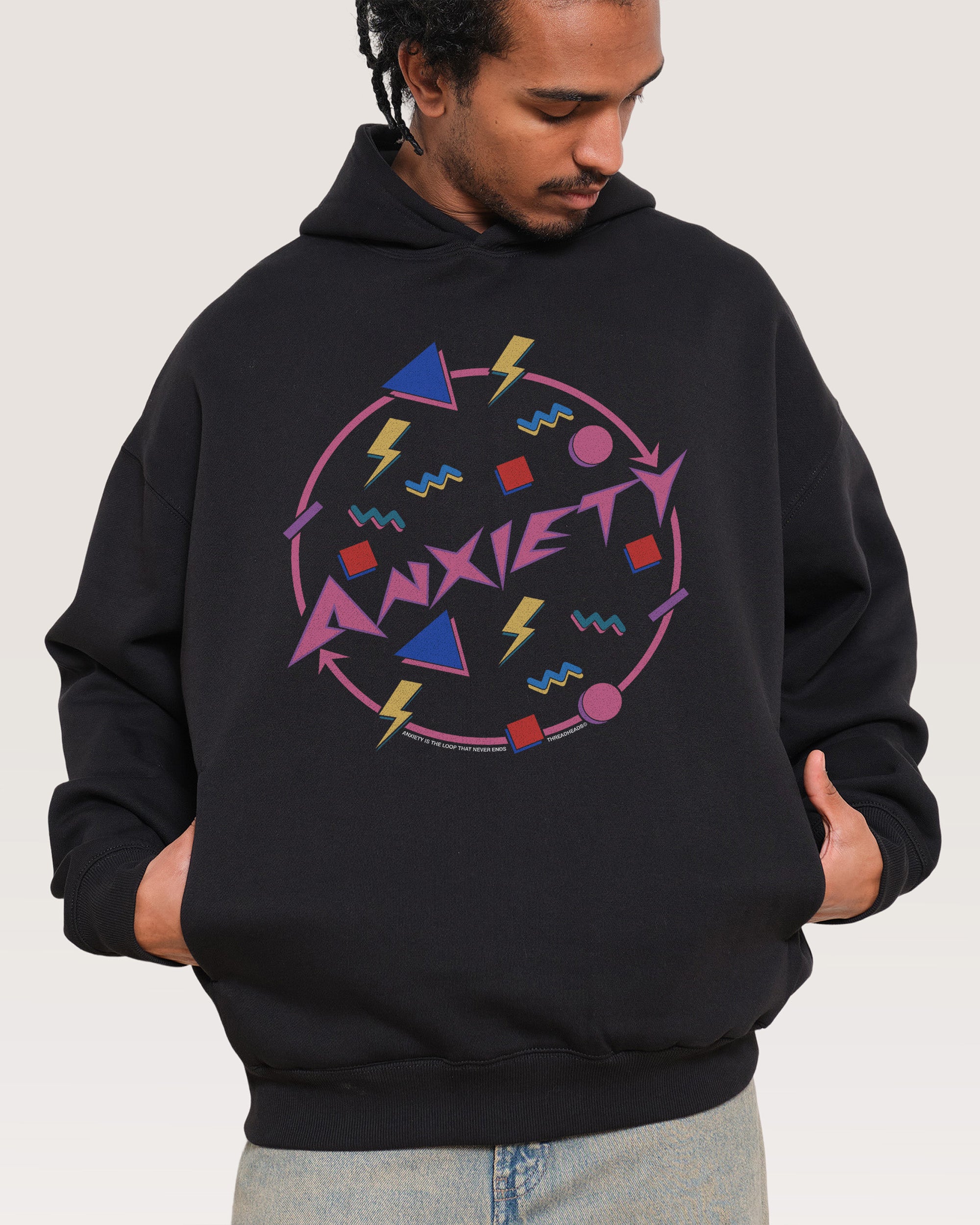 Anxiety Black Hoodie