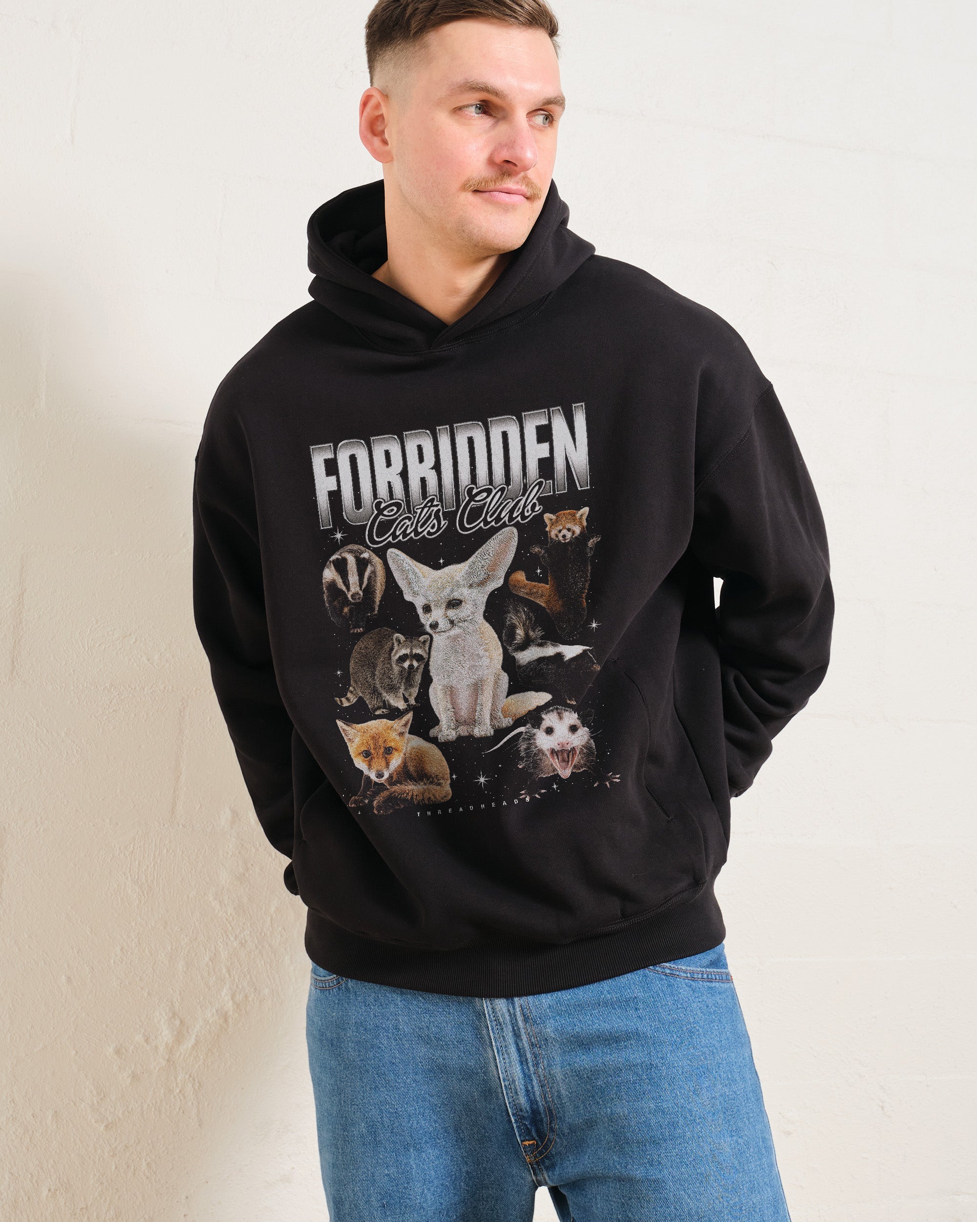 Forbidden Cat Club Hoodie Australia Online Black