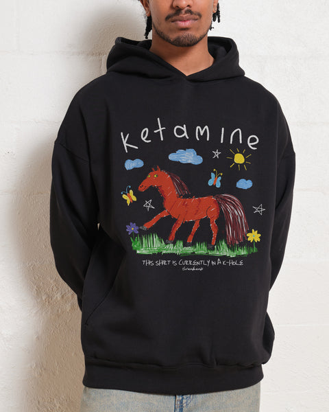 Funny Ketamine Horse Graphic Print T-shirt Summer Men Women Casual Joke Humor Meme Tshirt Male Fashion Oversized Crewneck Tees