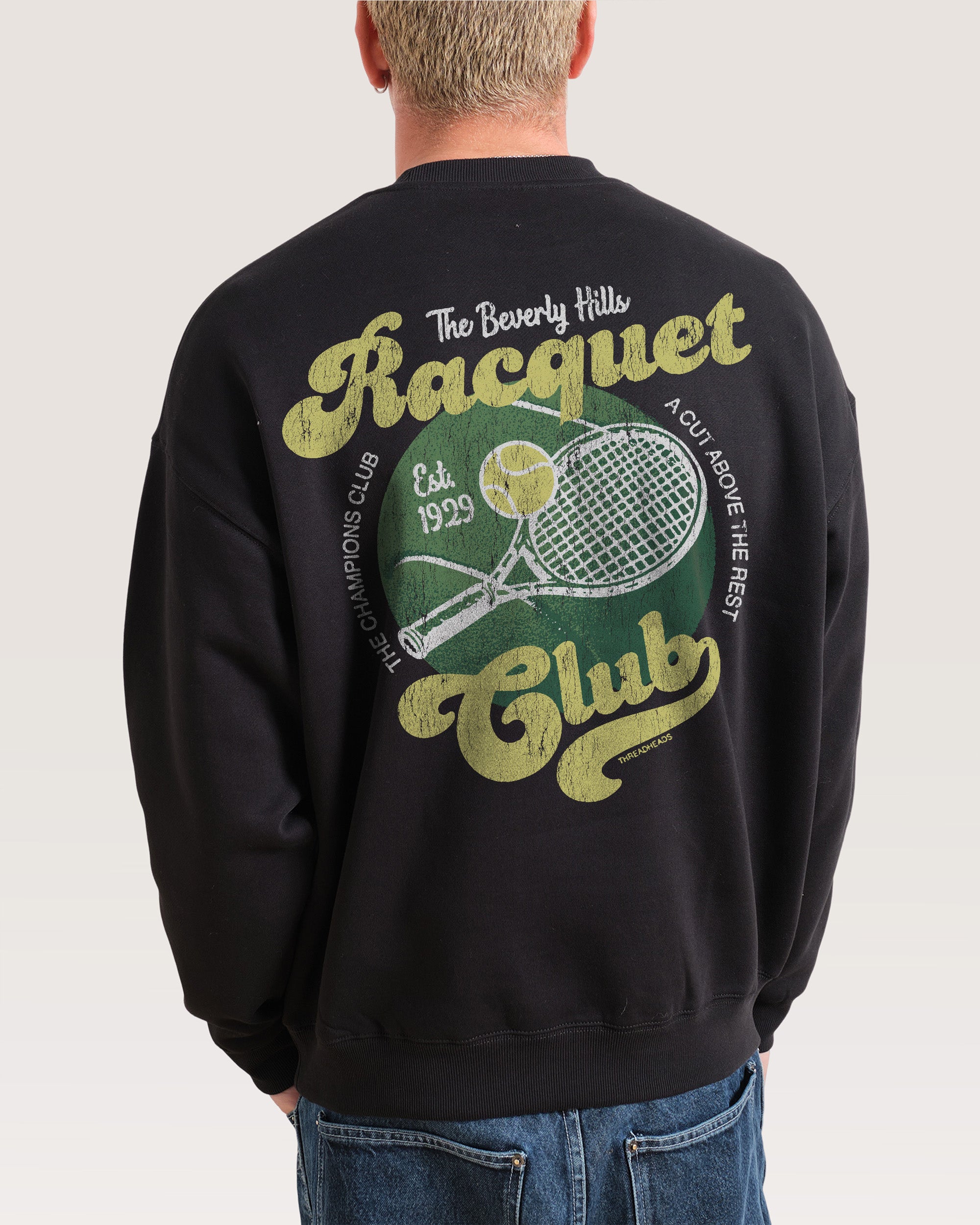 Beverly Hills Racquet Club Black Sweatshirt