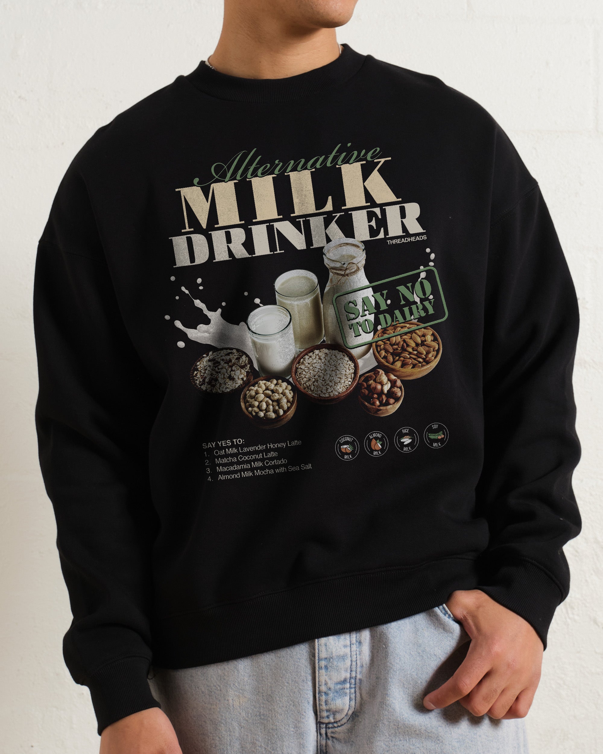 Alternative Milk Drinker Sweatshirt Australia Online Black