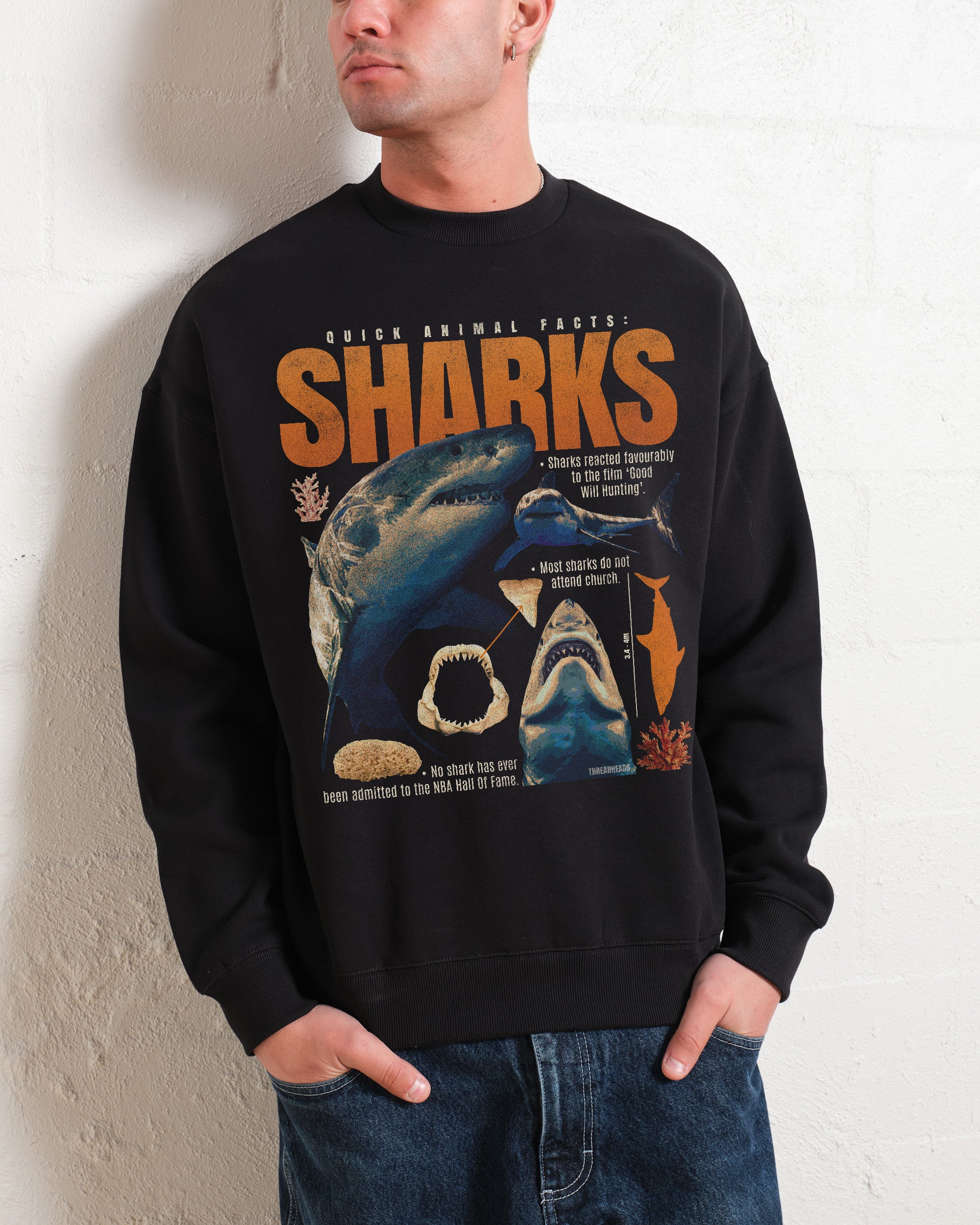 Quick Animal Facts - Sharks Sweatshirt Australia Online Threadheads