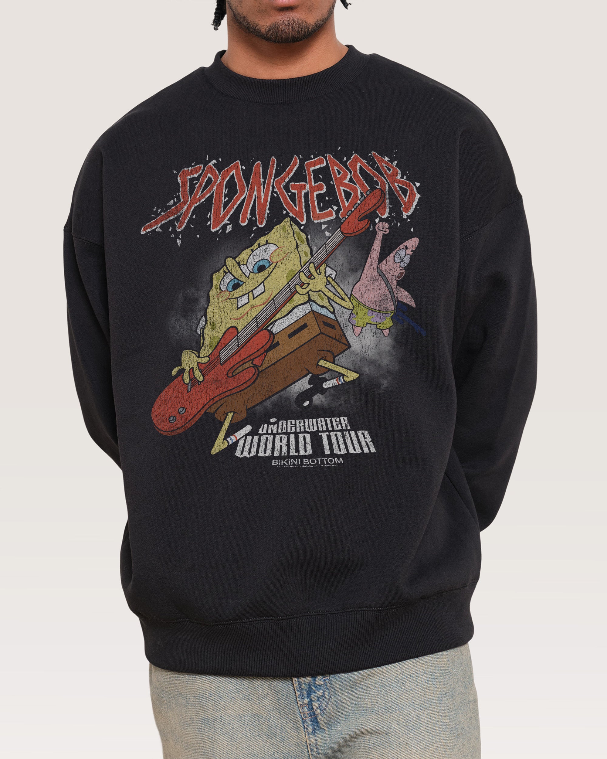 Spongebob’s World Tour Black Sweatshirt