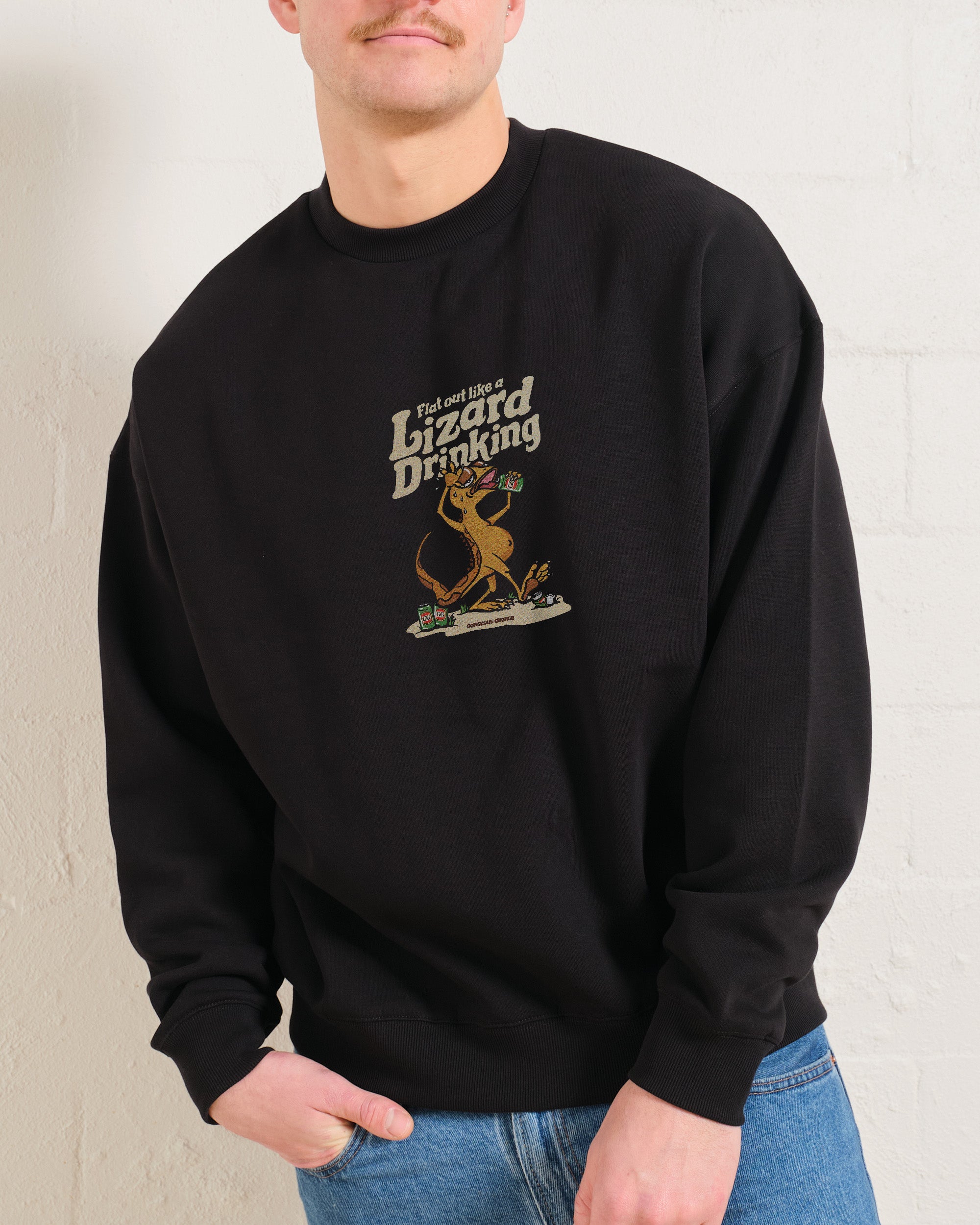 Flat Out Like a Lizard Drinking Sweatshirt Australia Online