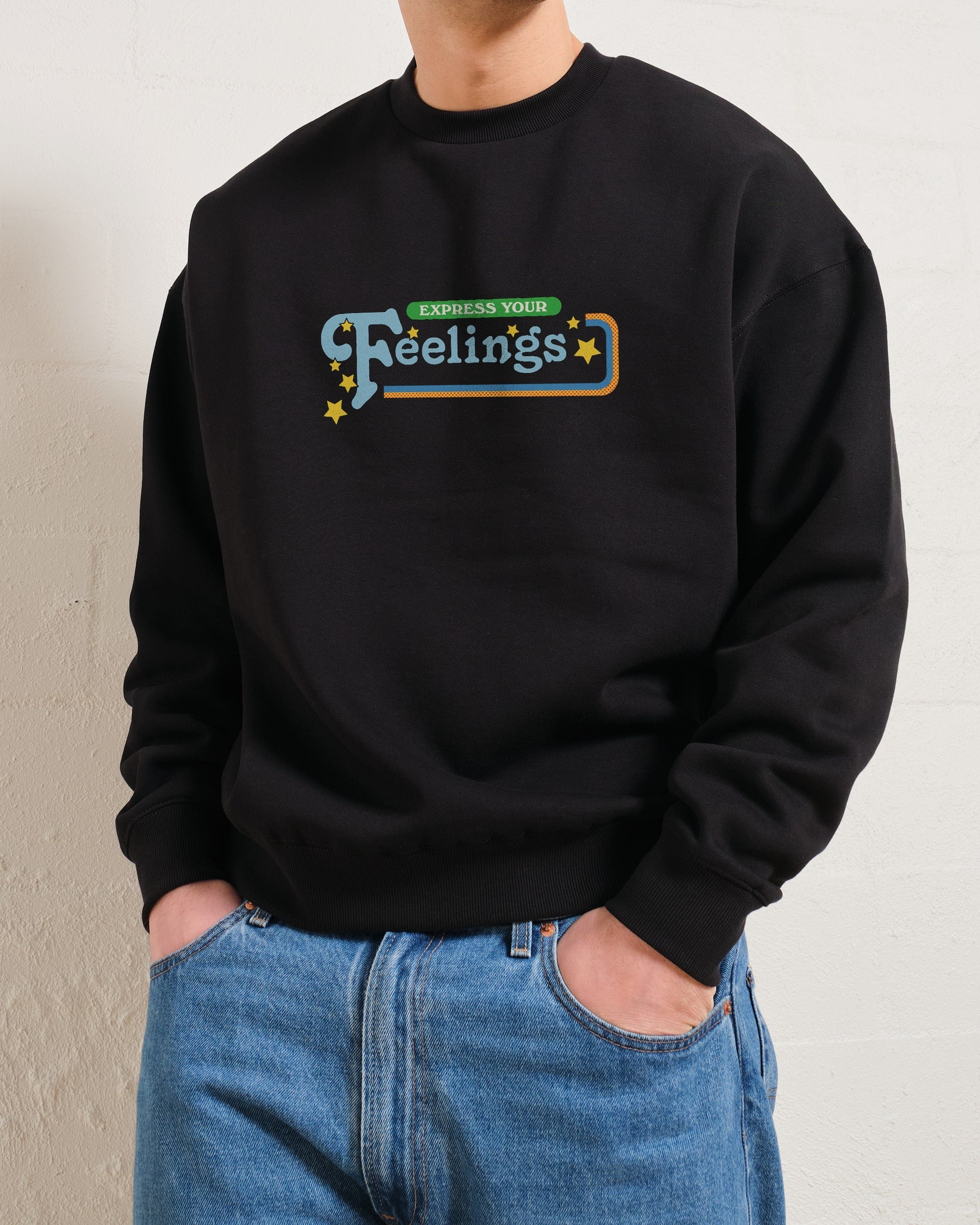 Express Your Feelings Front and Back Sweatshirt Designed by Steven Rhodes France