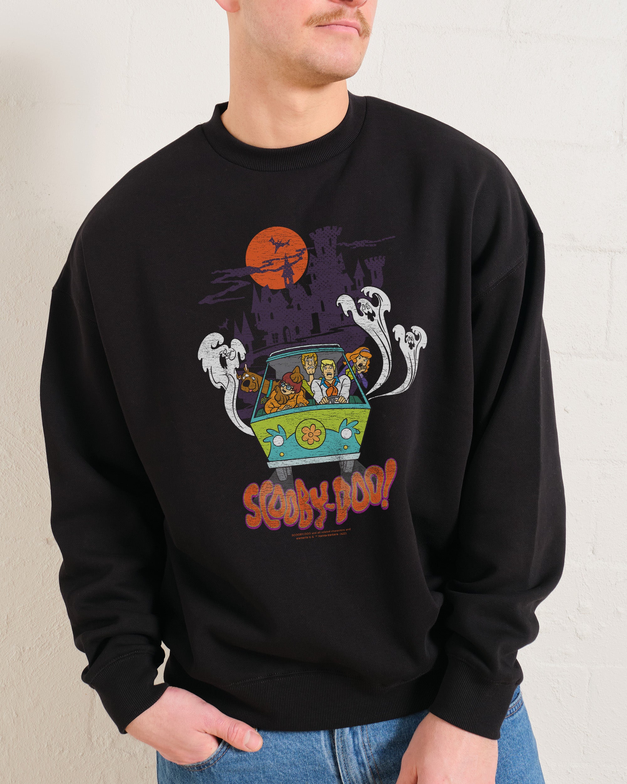 80s Hanna-Barbera Production cartoon scoobe-doo and flintstone fashion Sweatshirt M size