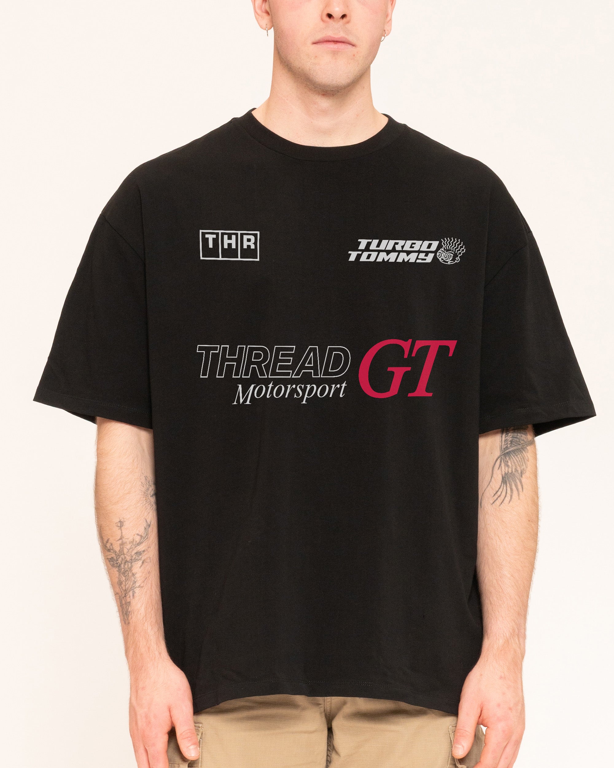 Tommy Turbo Black Oversized Tee