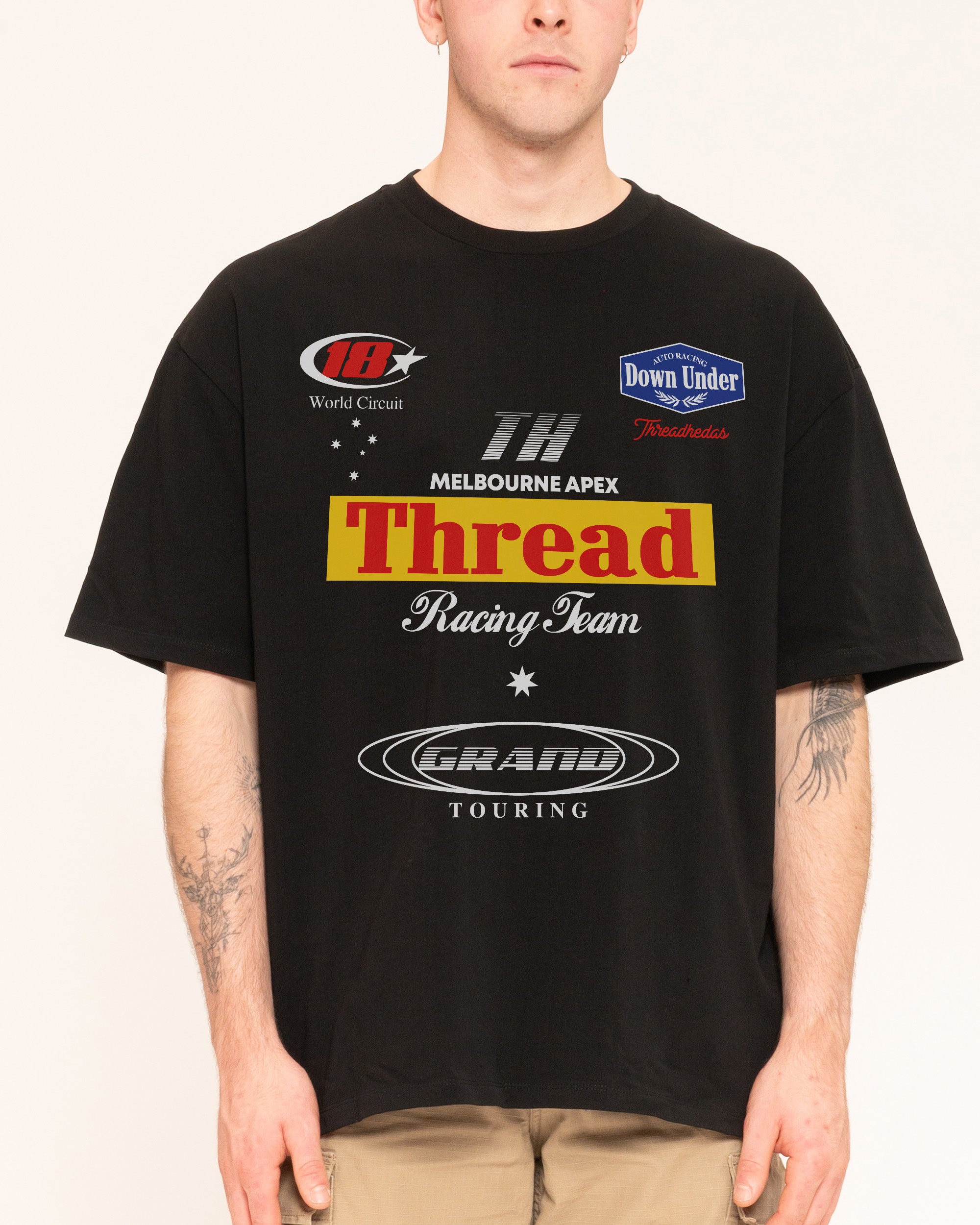 Down Under Apex Black Oversized Tee