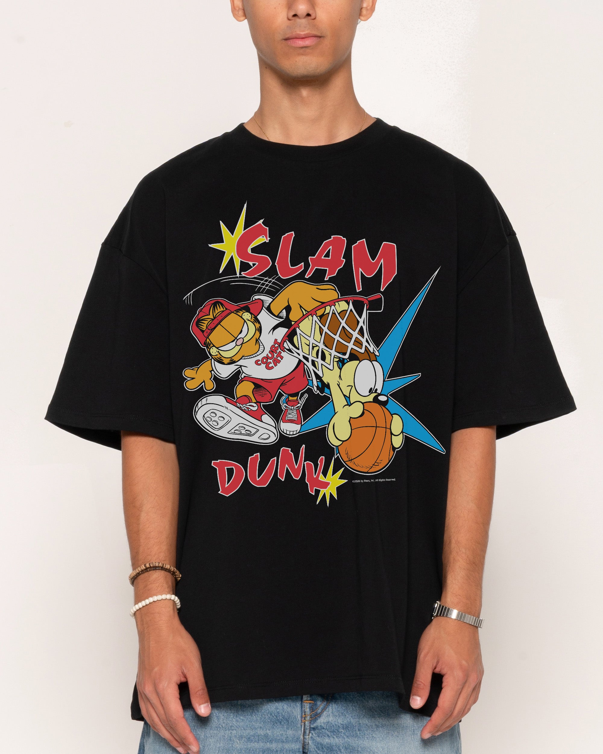 Slam Dunk Black Oversized Tee