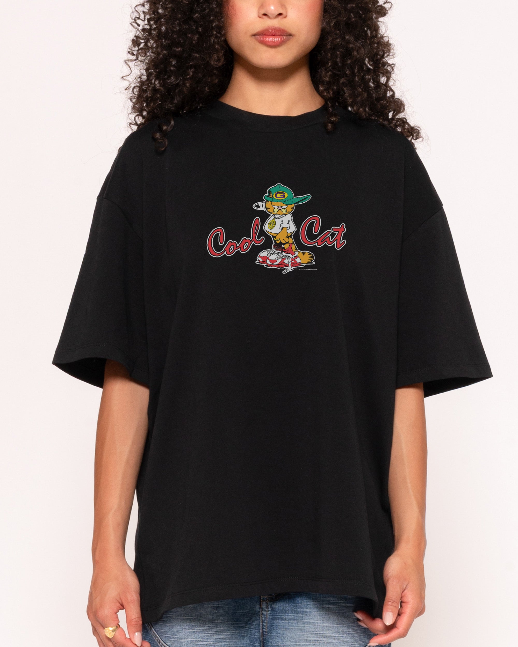 Garfield the G Black Oversized Tee