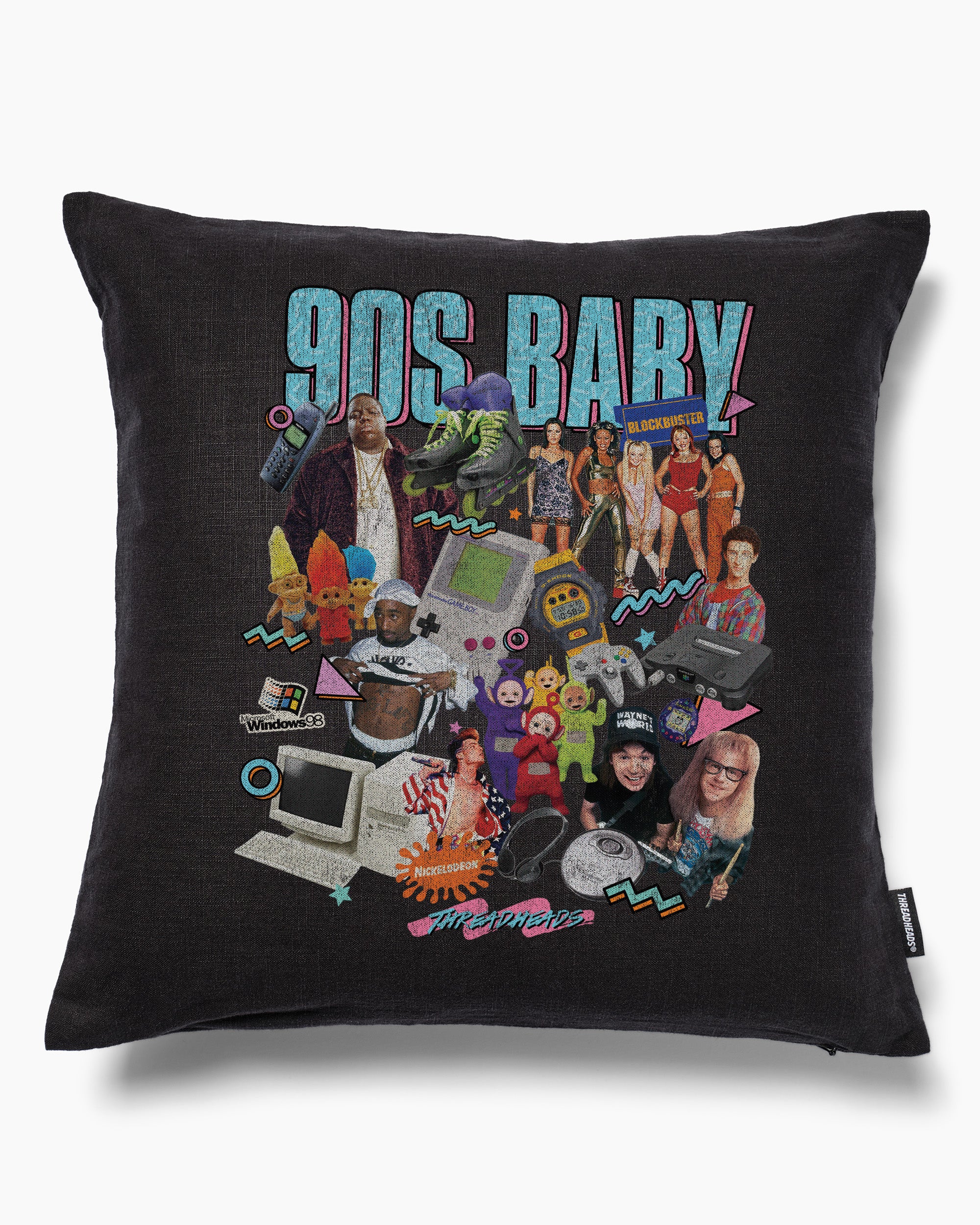 Those 90s Vibes Cushion Australia Online Black