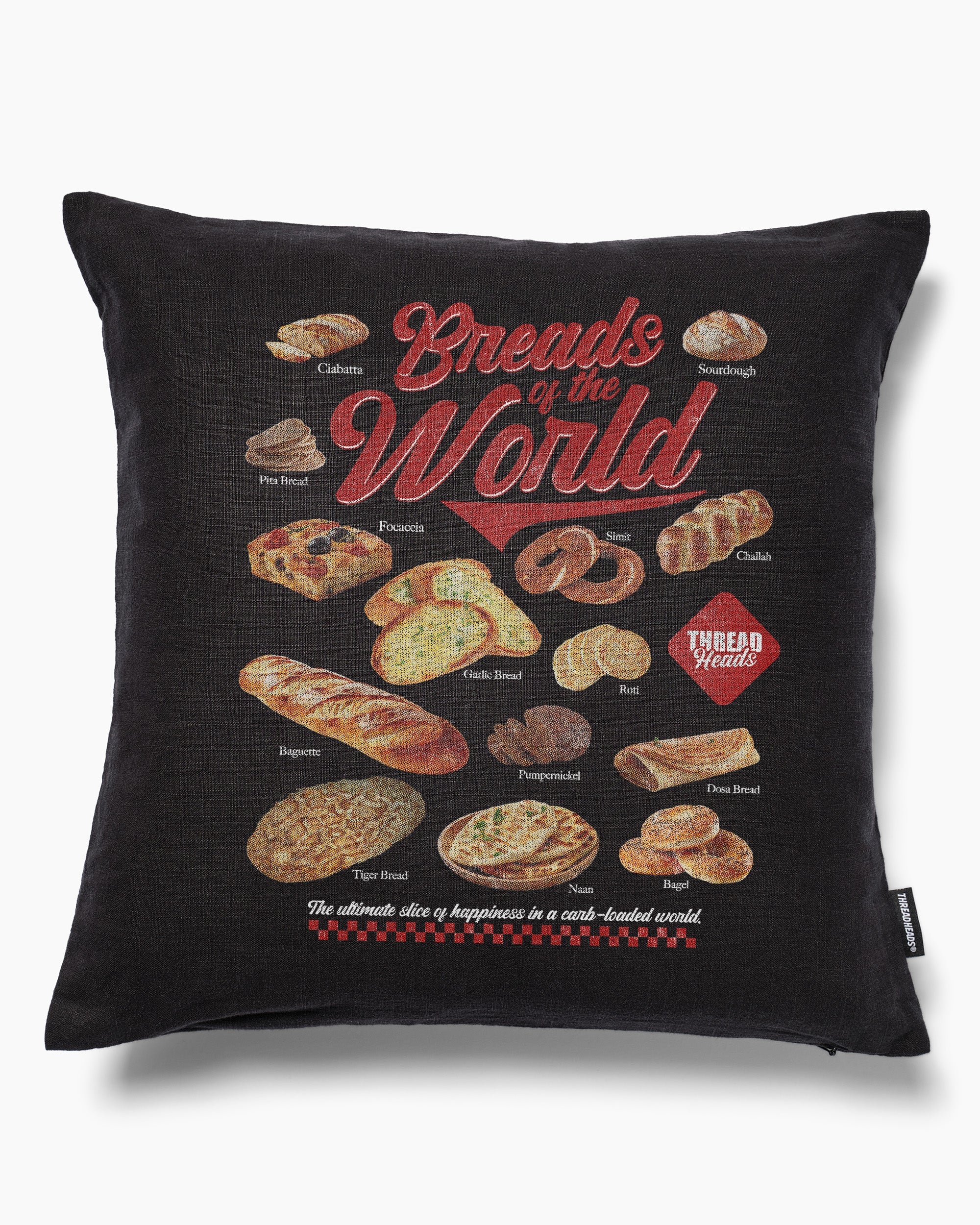 Breads of the World Cushion Australia Online Black