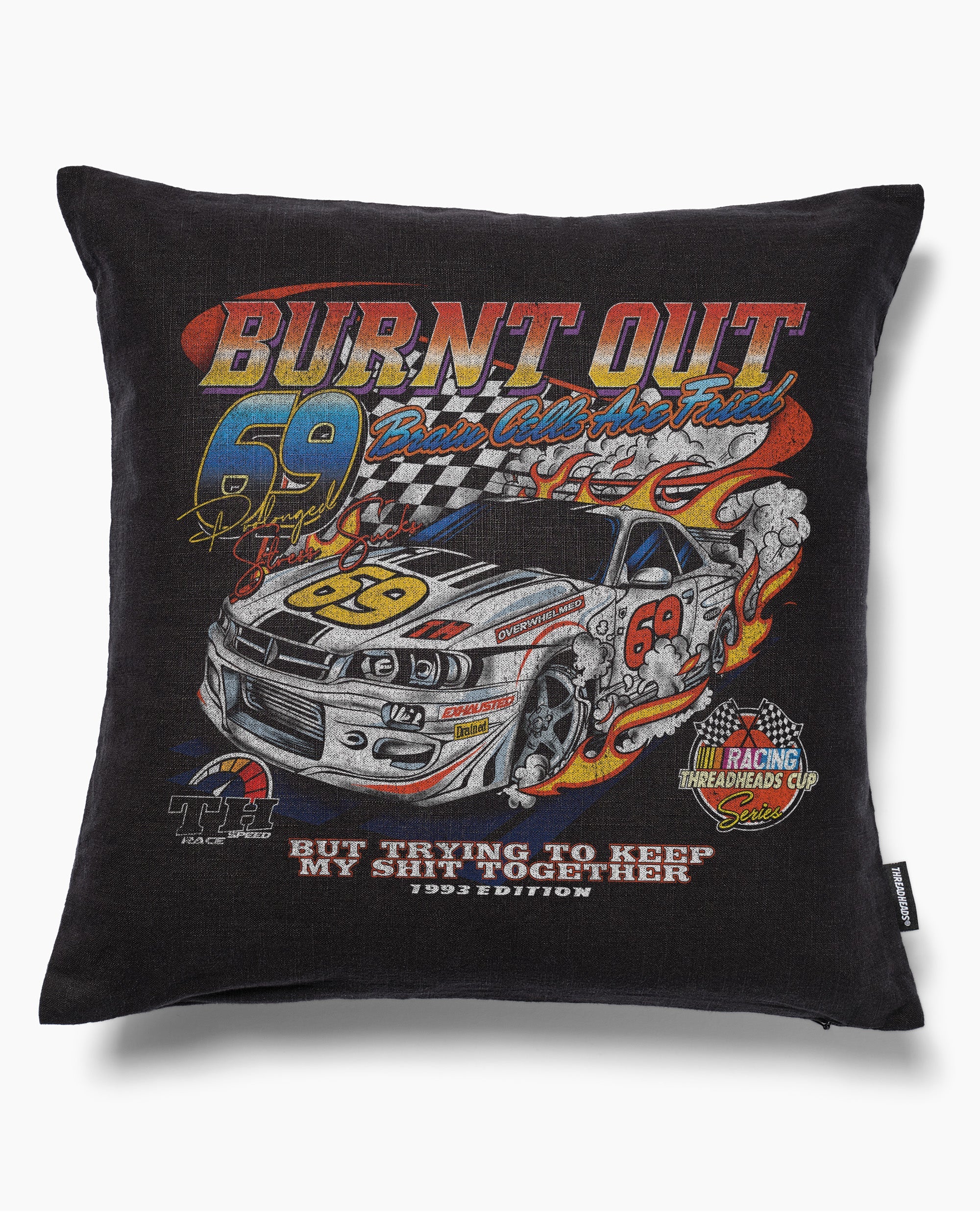 Burnt out Cushion Australia Online Black