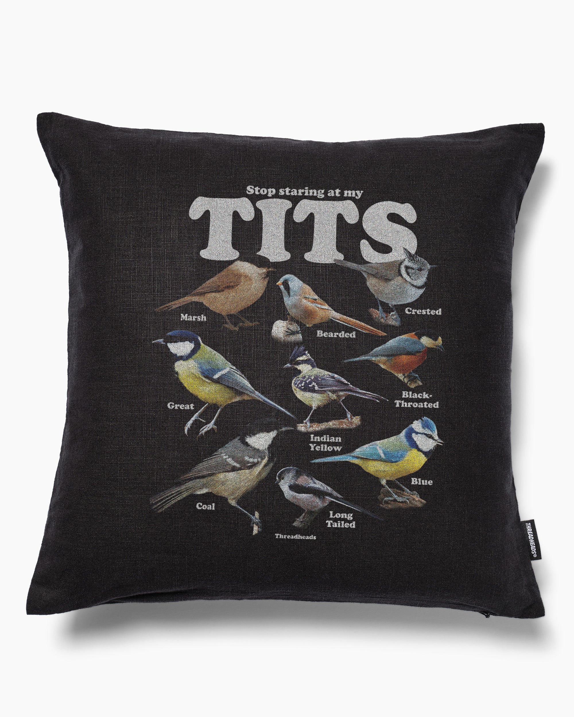 Stop Staring At My Tits Cushion Australia Online Black