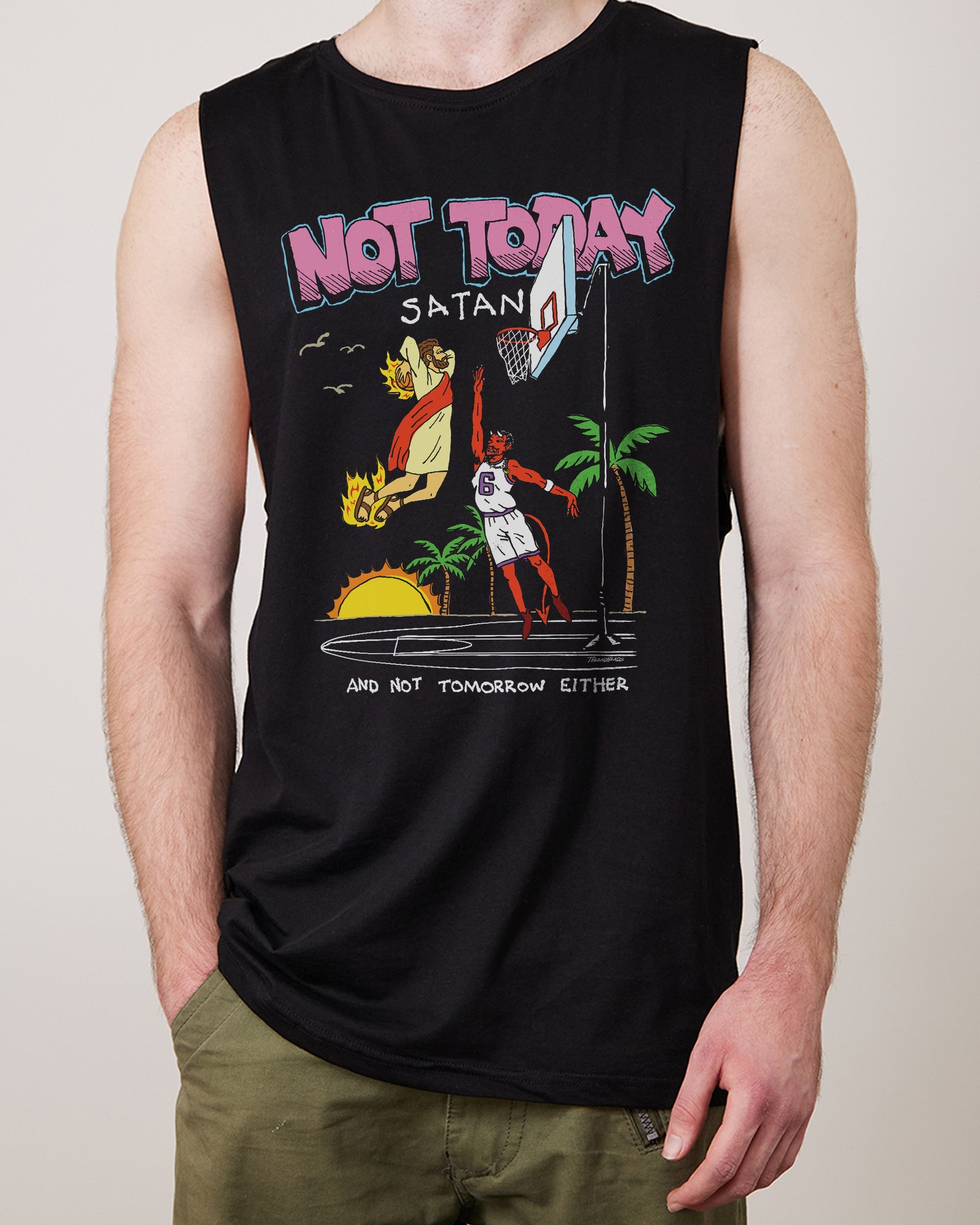 Not Today Satan Tank | Funny Tank | Threadheads