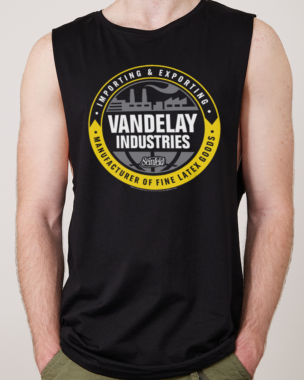 Vandelay Industries Logo Tank Black