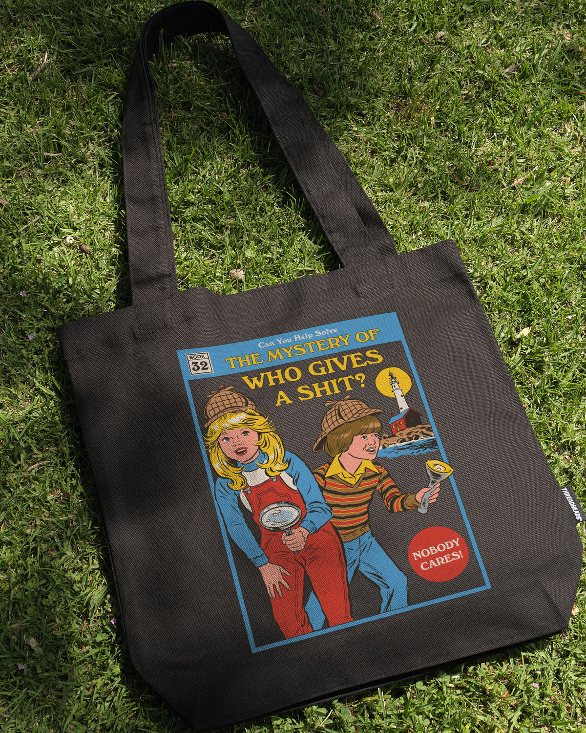 The Mystery of Who Gives a Sh-t Tote Bag | Designed by Steven Rhodes