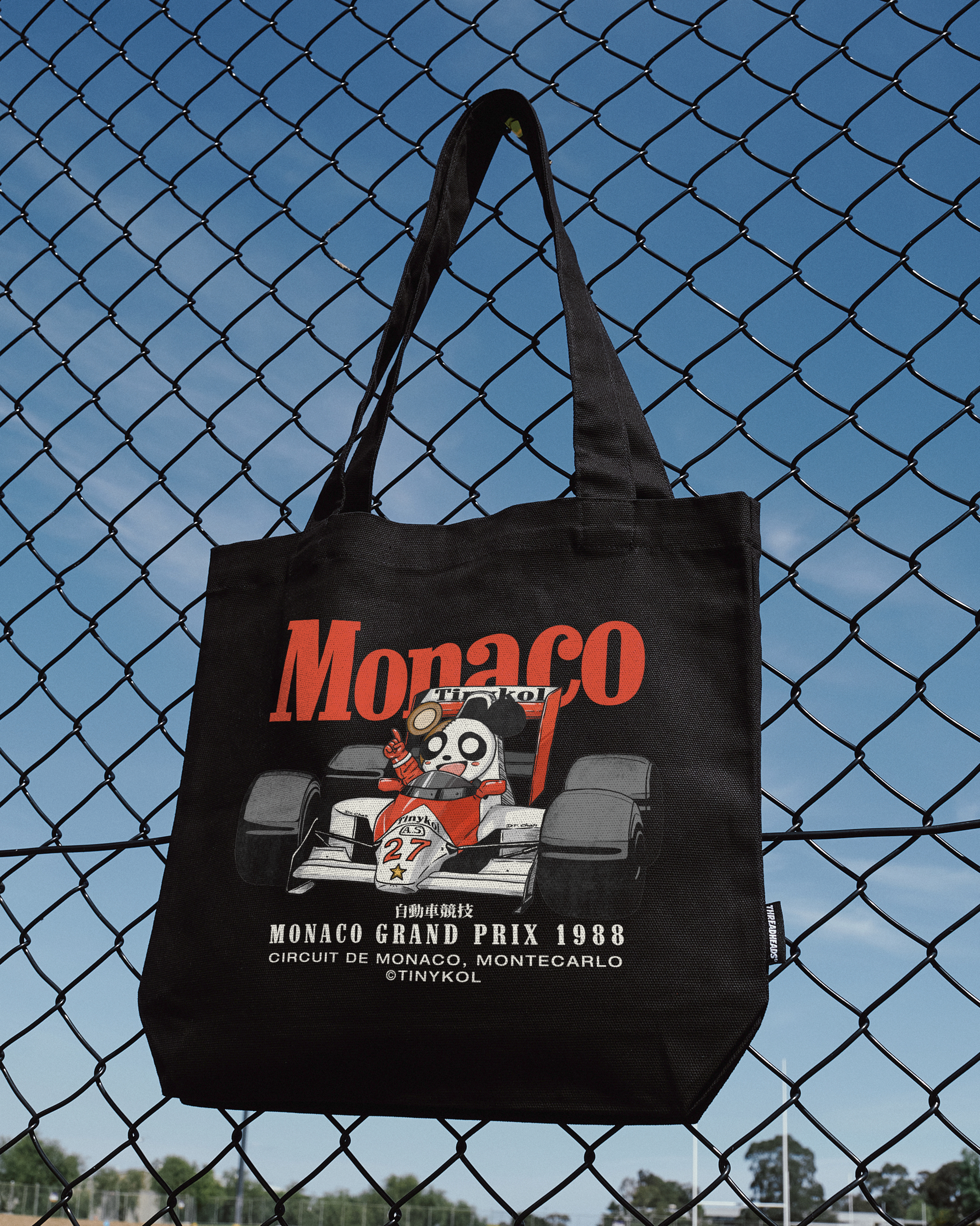 Monaco Racing Tote Bag Australia Online Black