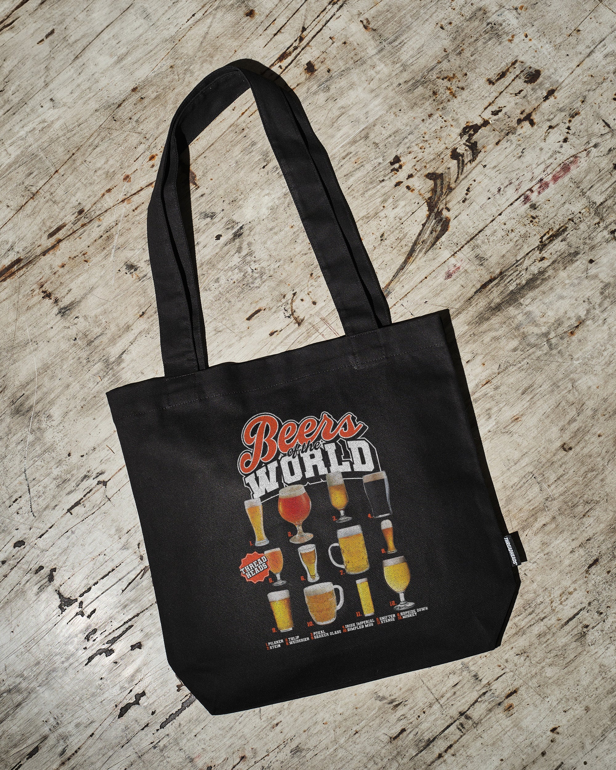 Beers of the World Tote Bag Australia Online Black